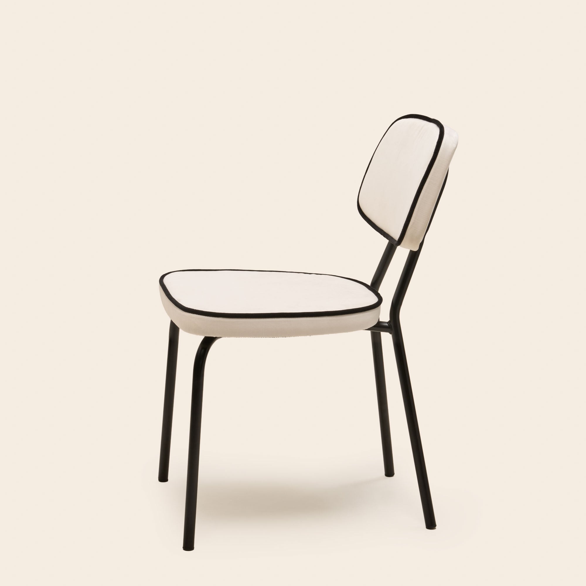 Chaise YSABEAU dalila ivoire et noir