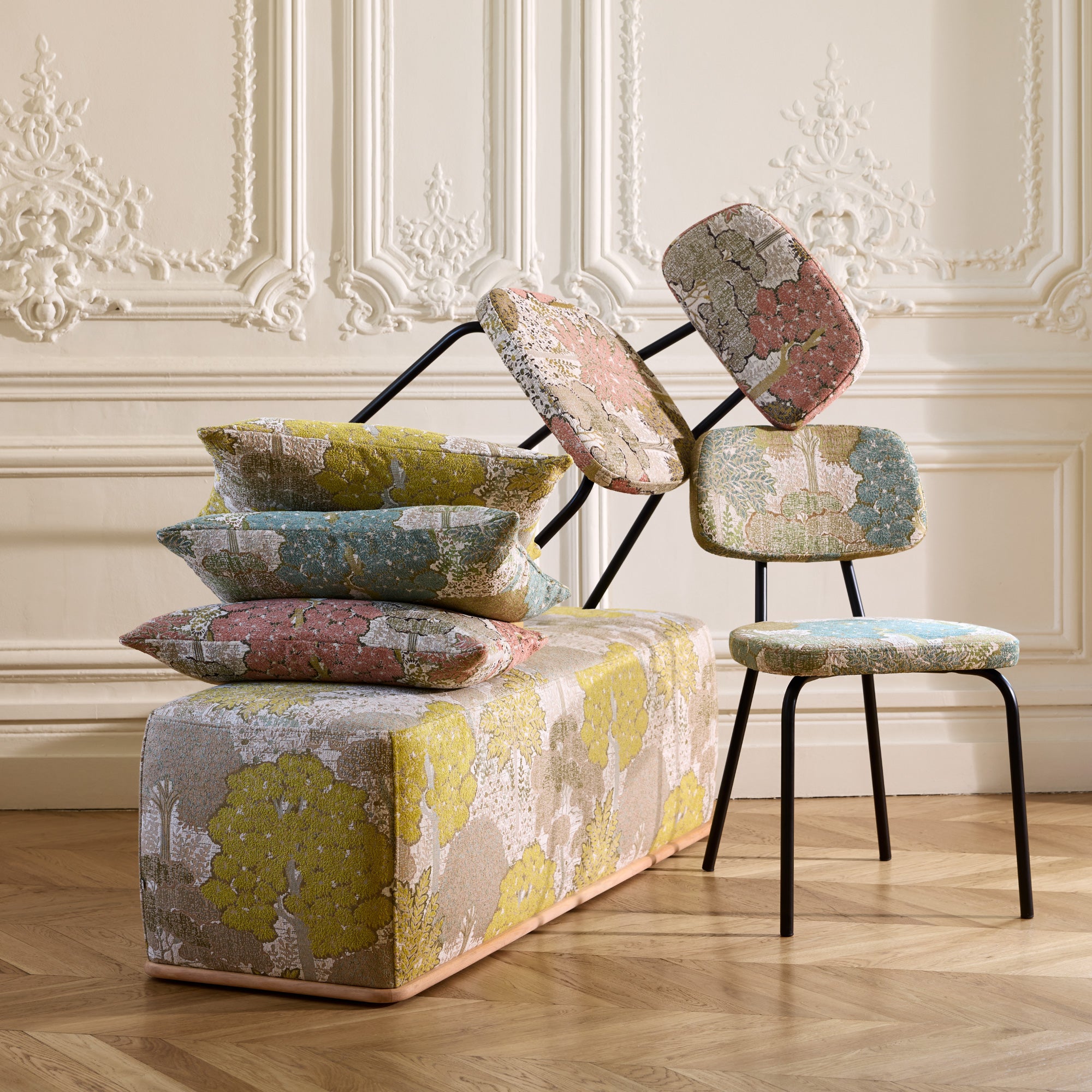 Chaise YSABEAU alisia naturel et vert