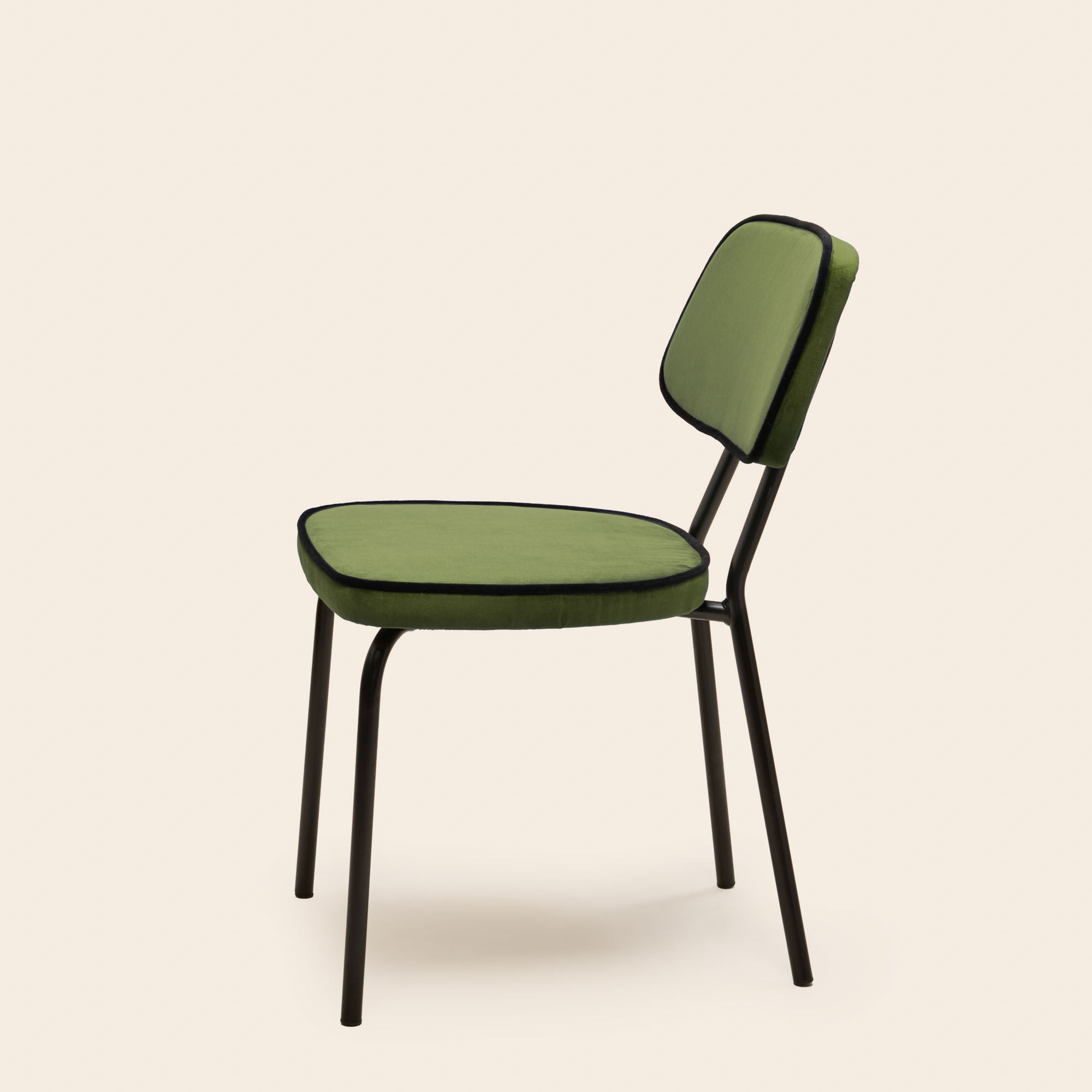 Chaise YSABEAU dalila vert amande et noir