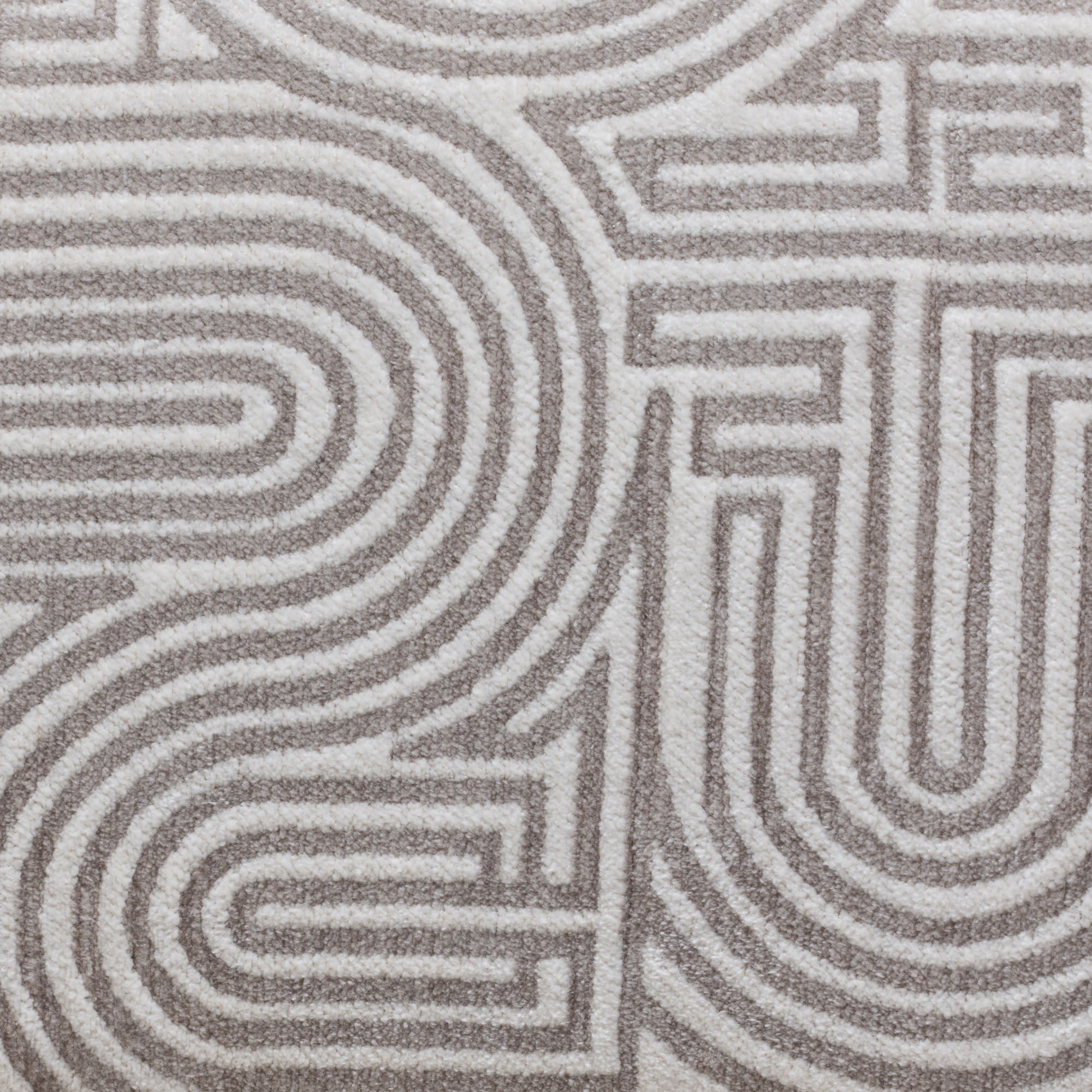 YSABEAU Stuhl Elfenbein und Taupe