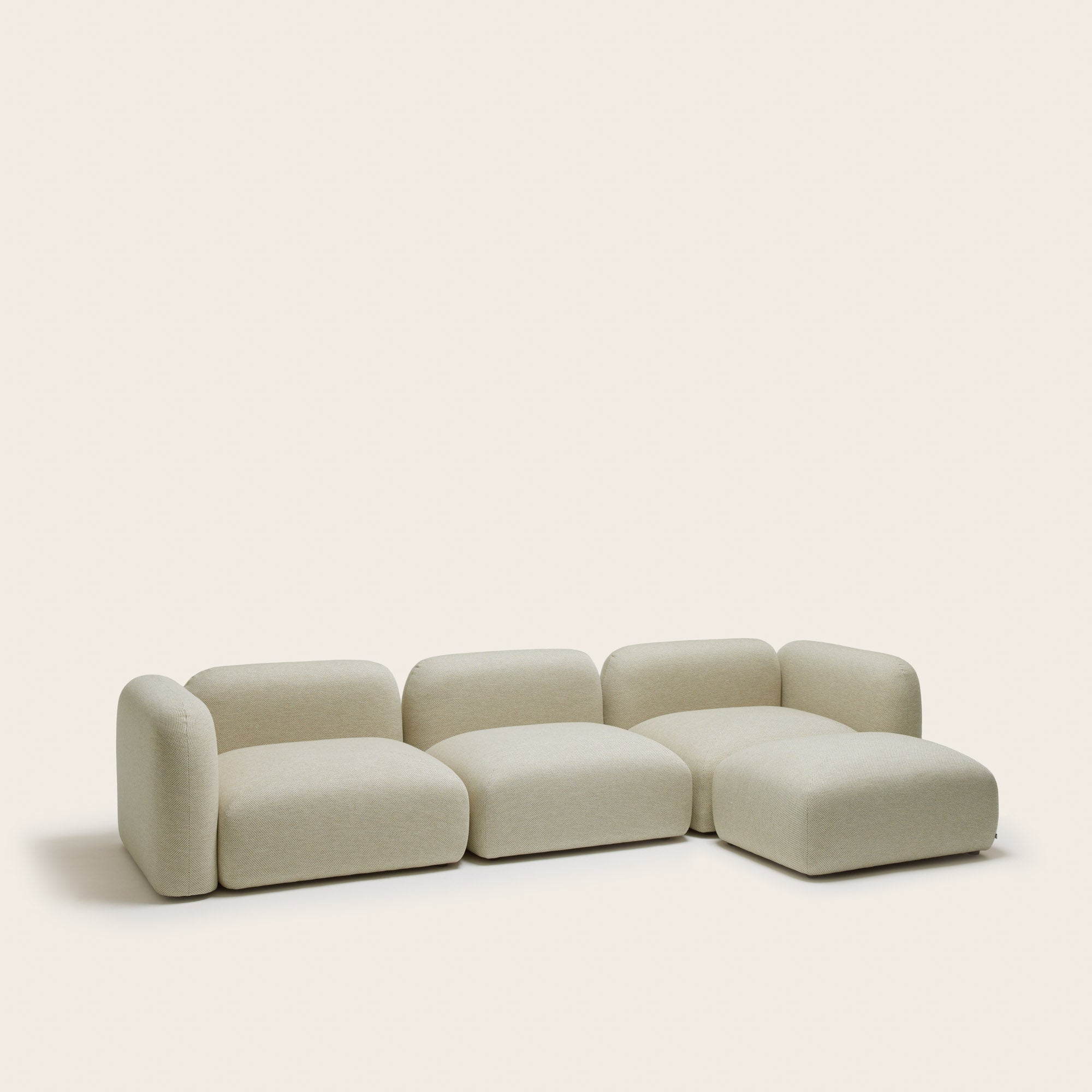 Chauffeuse modulable ISILD natté naturel