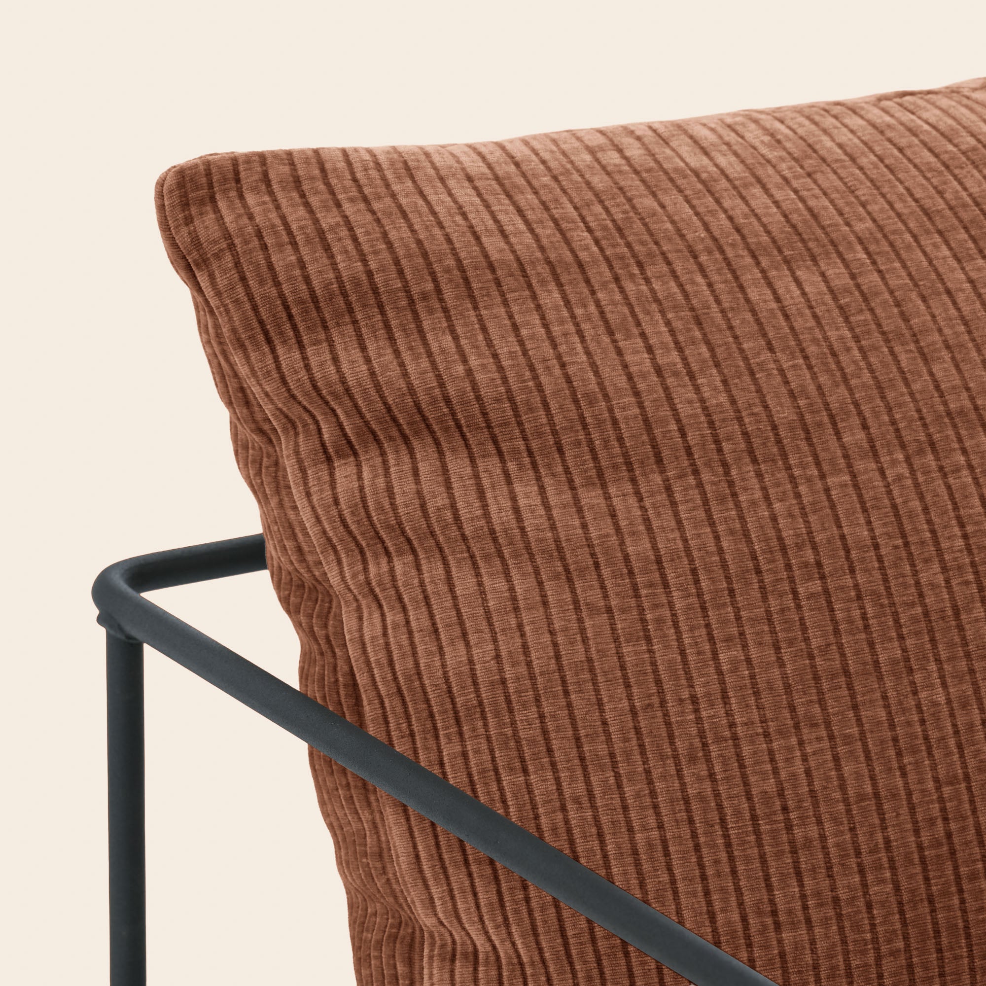Fauteuil ALCENO racer sienne foncé