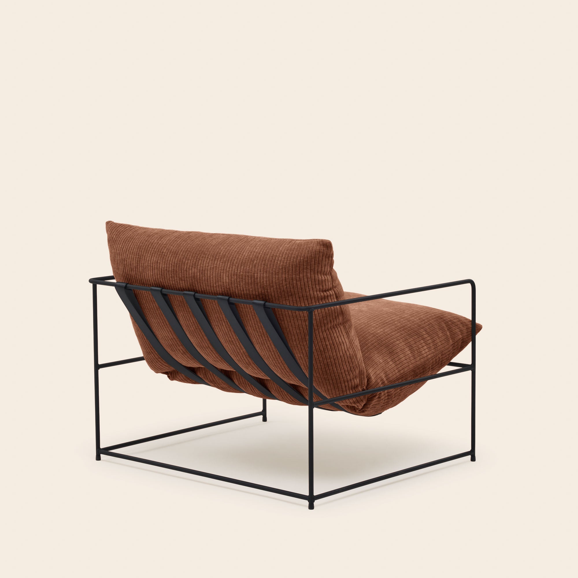 Fauteuil ALCENO racer sienne foncé