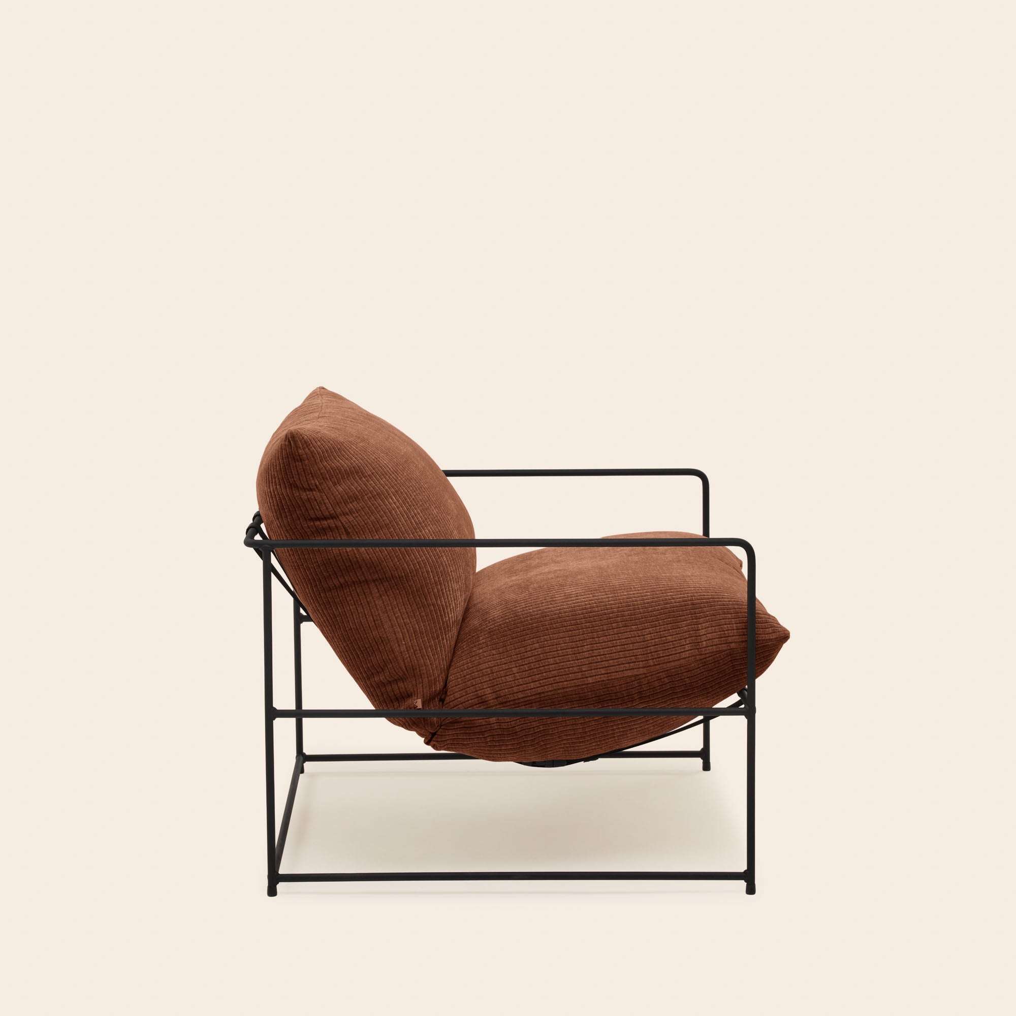 Fauteuil ALCENO racer sienne foncé