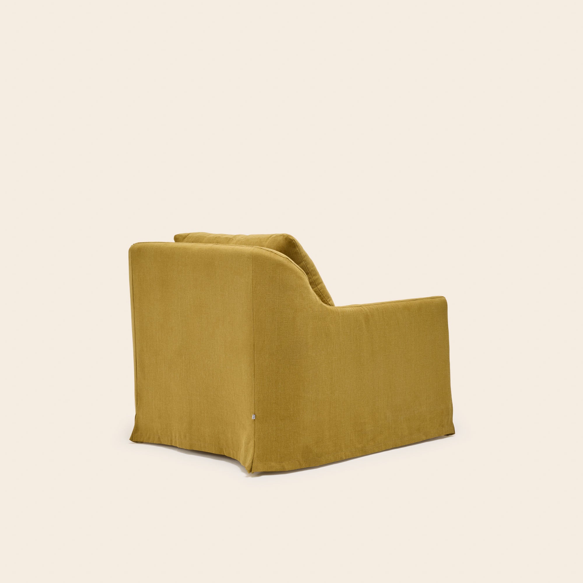 Poltrona CLARIBEL in tela curry