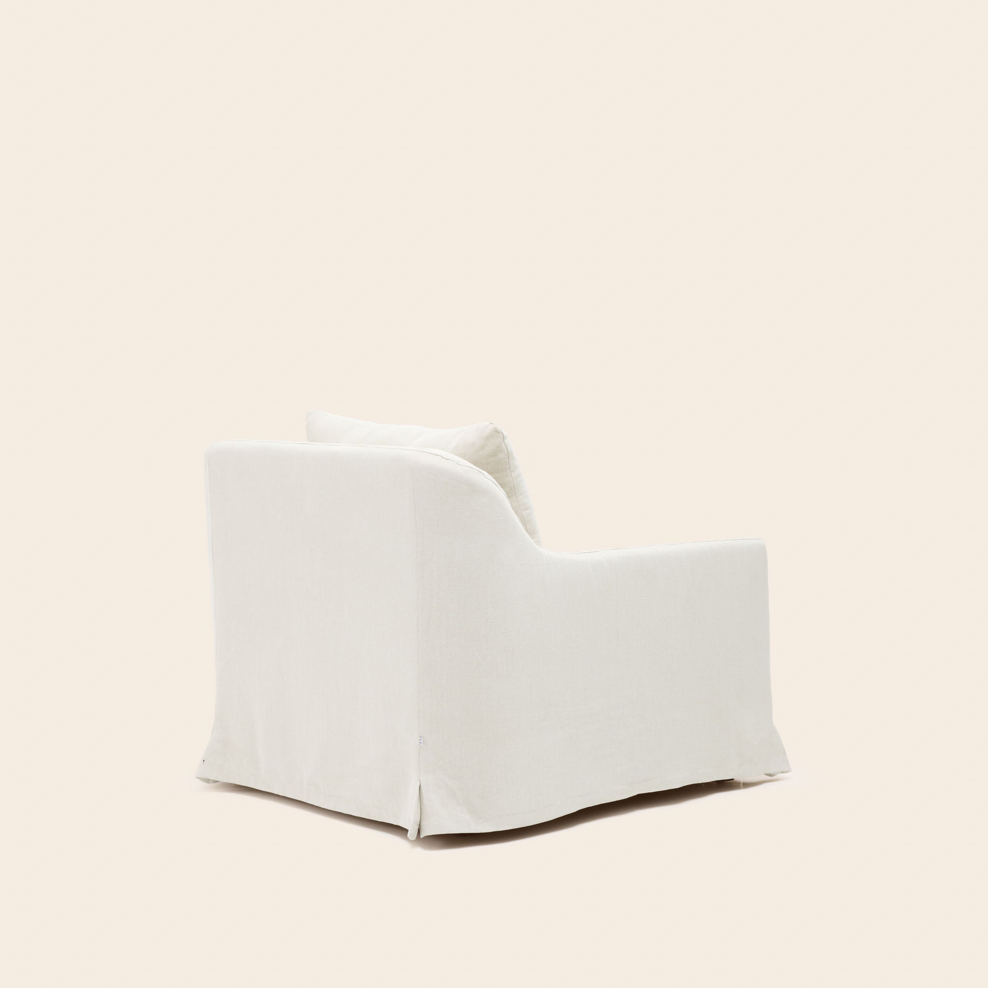 CLARIBEL fauteuil ivoor canvas