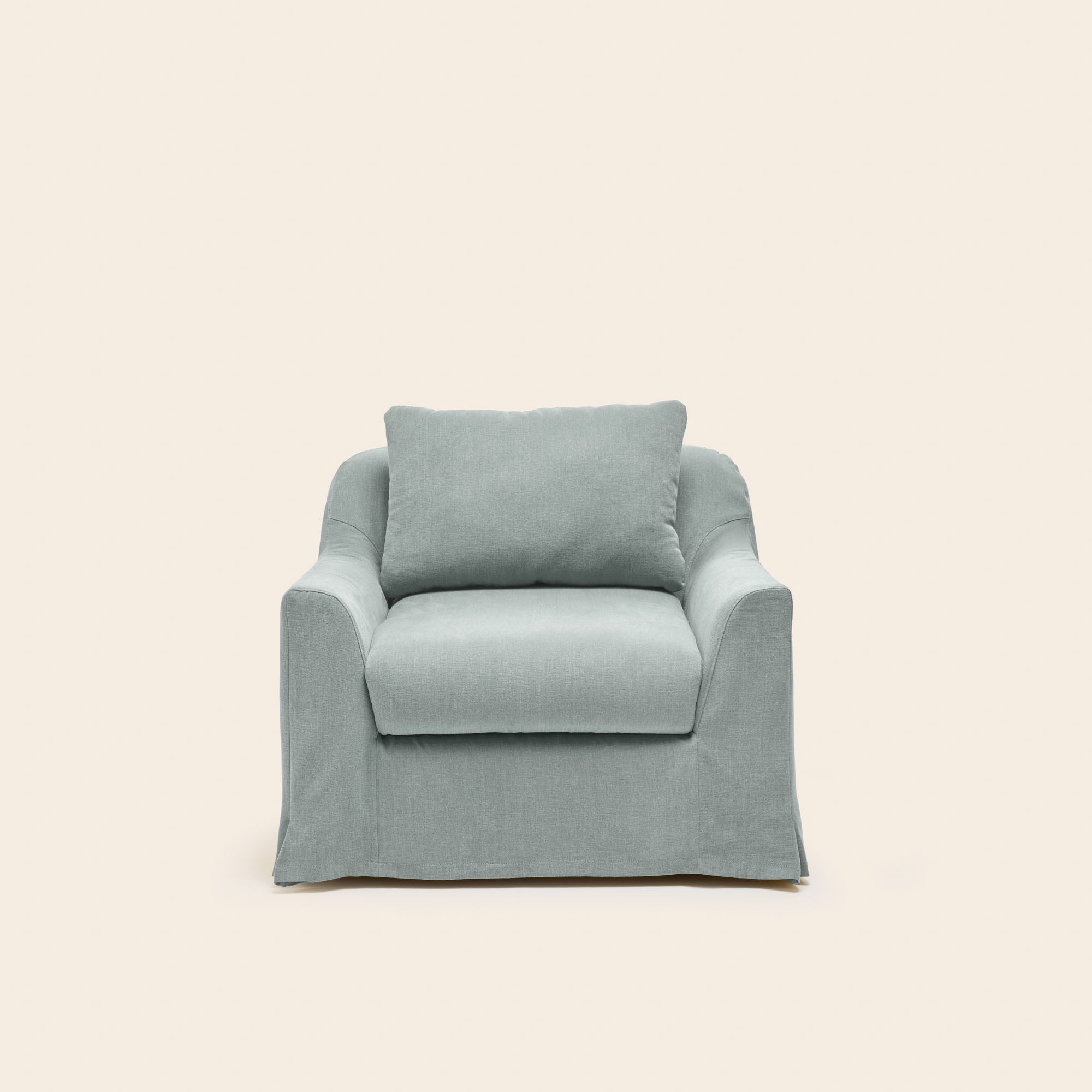 CLARIBEL fauteuil van Celadon-canvas