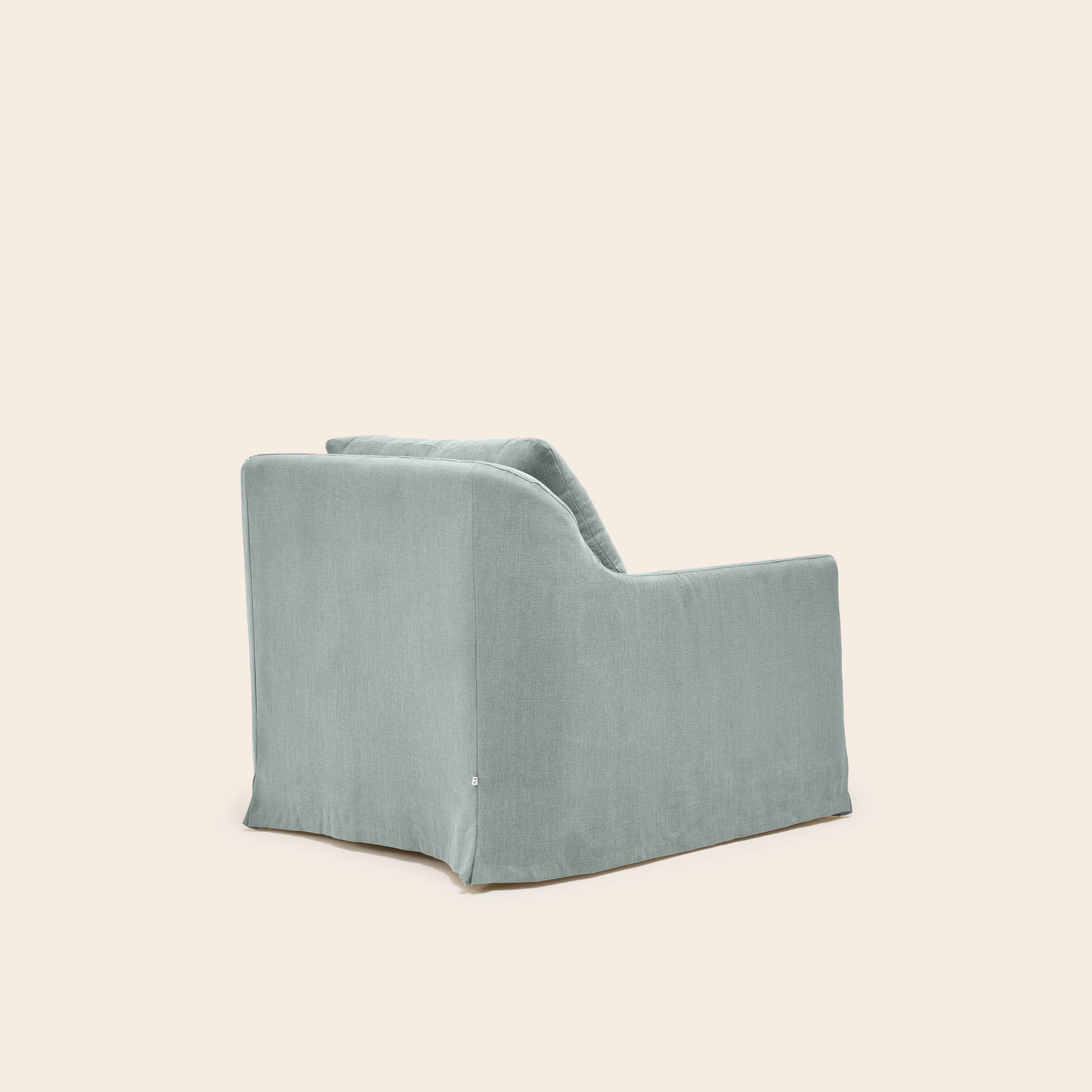 Poltrona CLARIBEL in tela Celadon