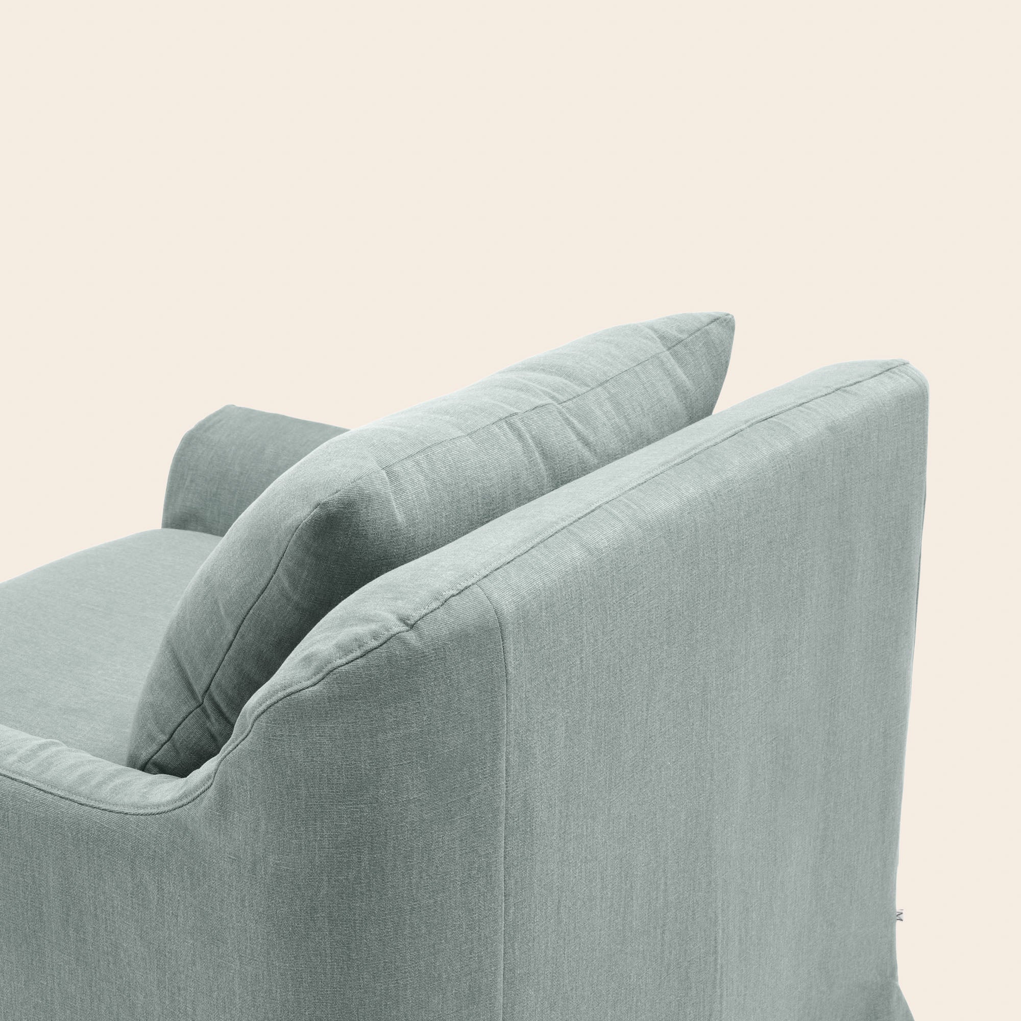 CLARIBEL fauteuil van Celadon-canvas