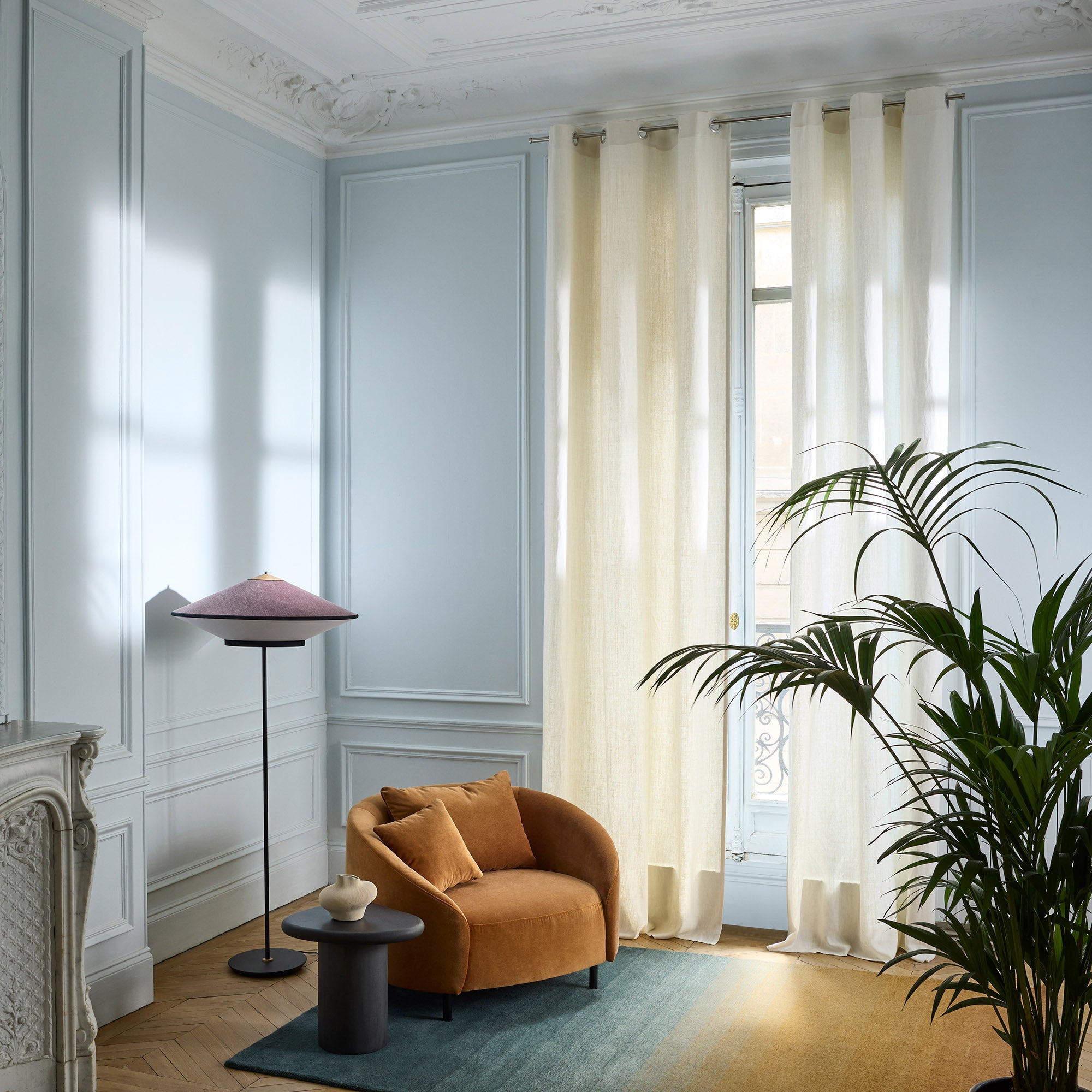 Fauteuil JULIKA opal caramel