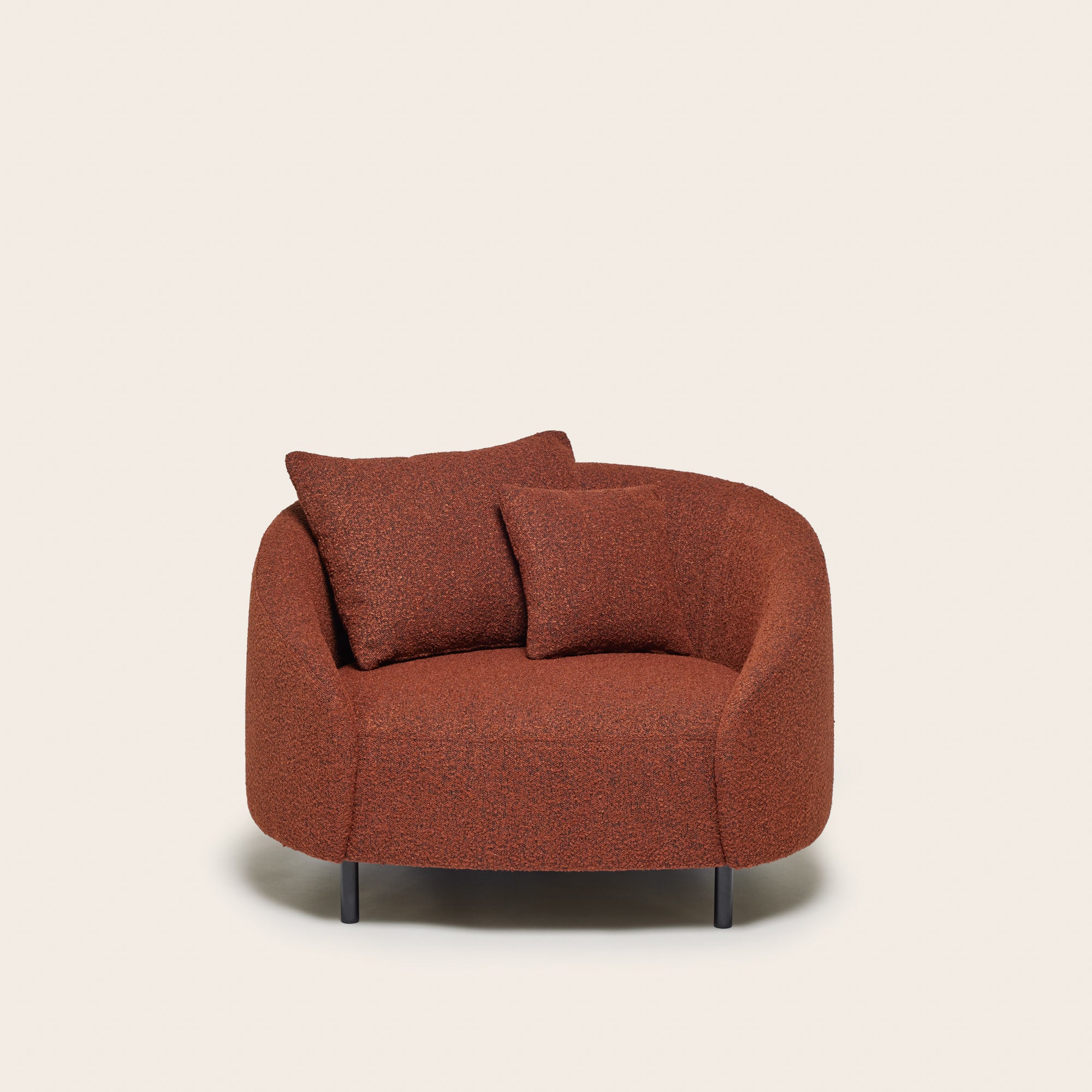 Fauteuil JULIKA orange brûlée