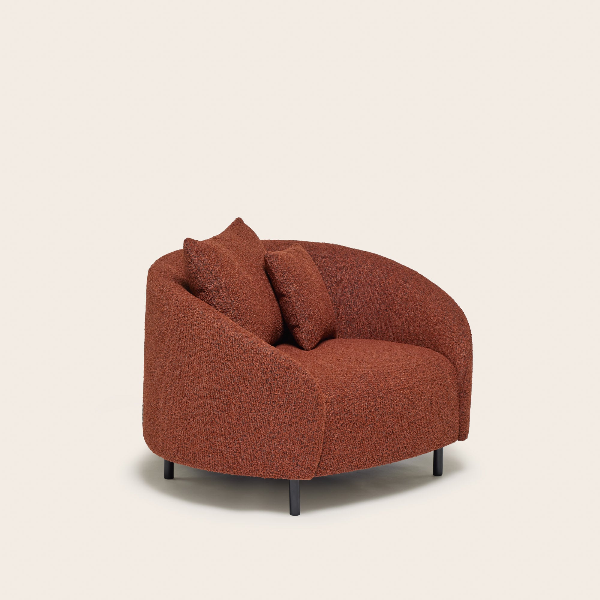 Fauteuil JULIKA orange brûlée