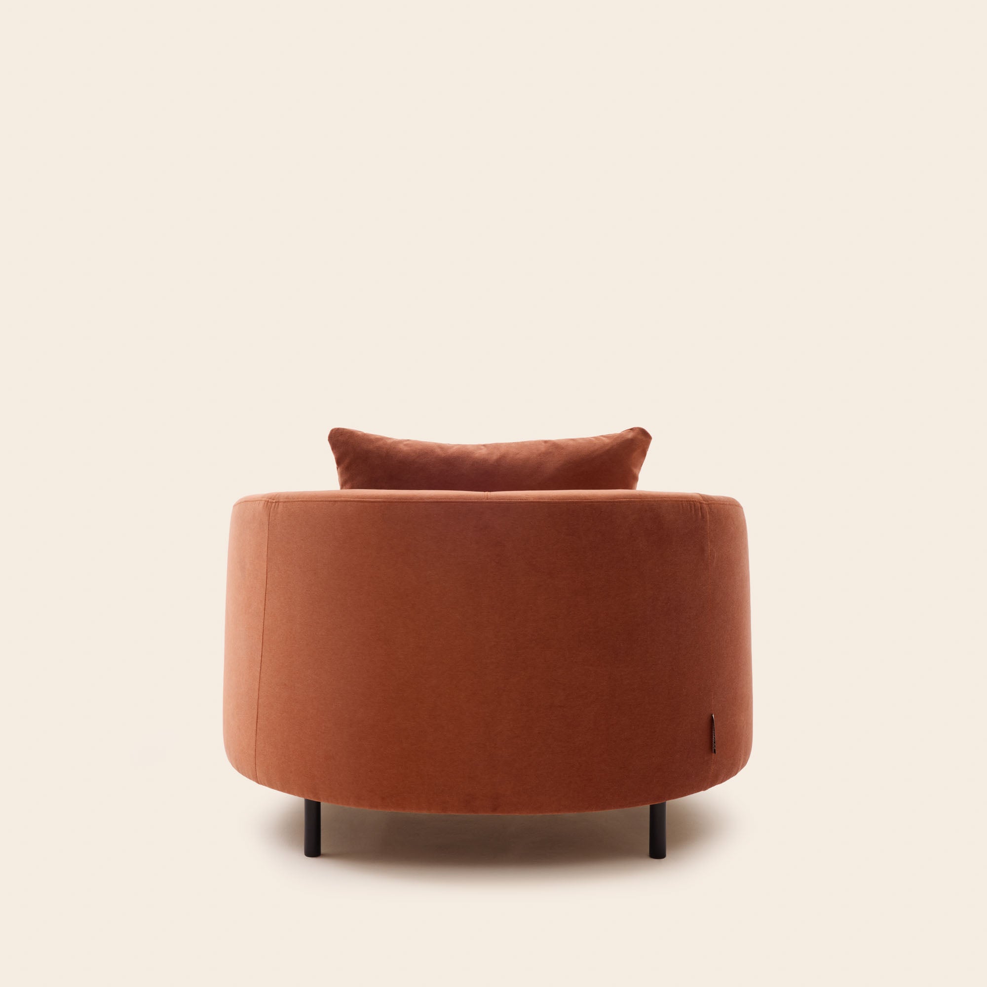 JULIKA fauteuil koraal oranje fluweel