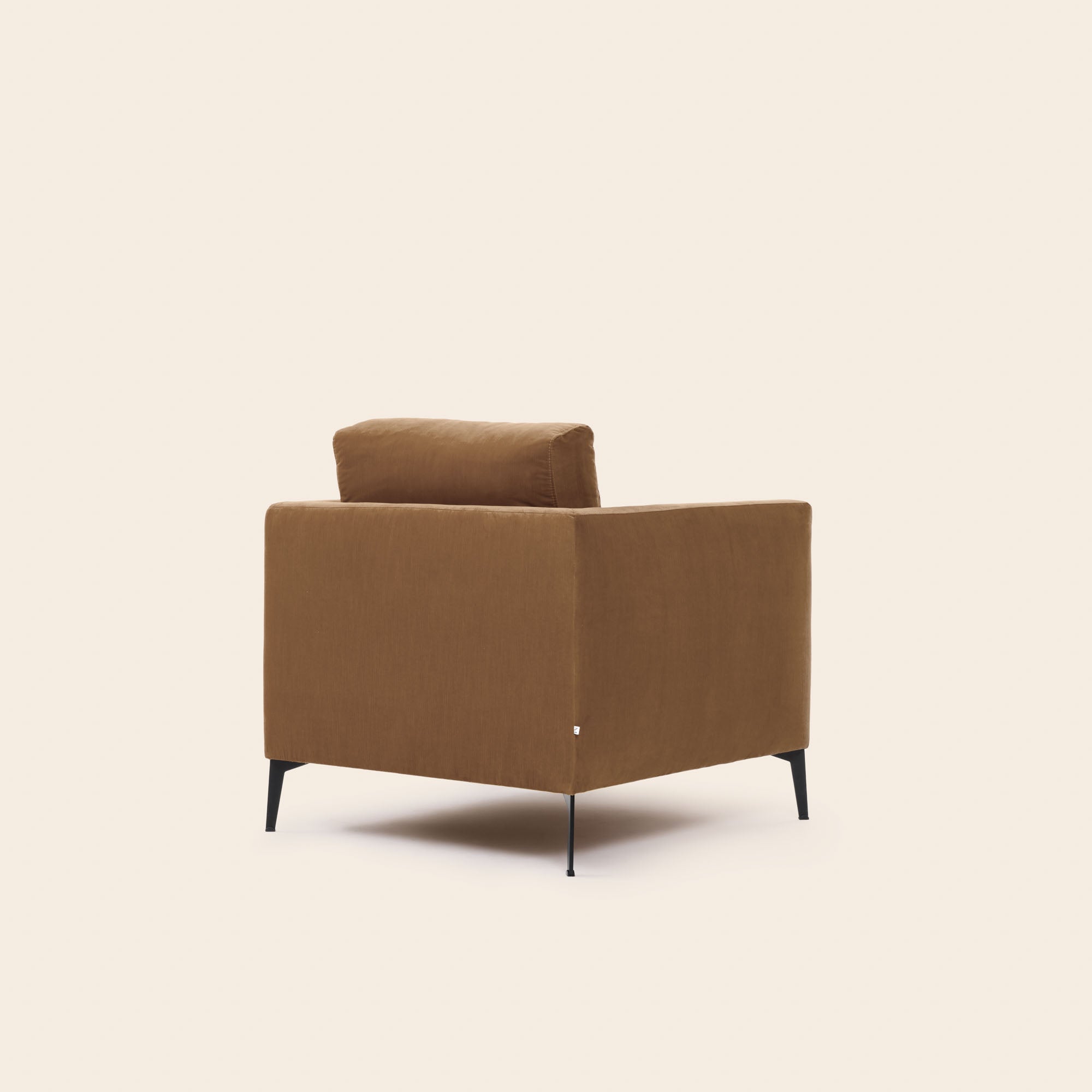 ODELLE fauteuil camel goud fluweel