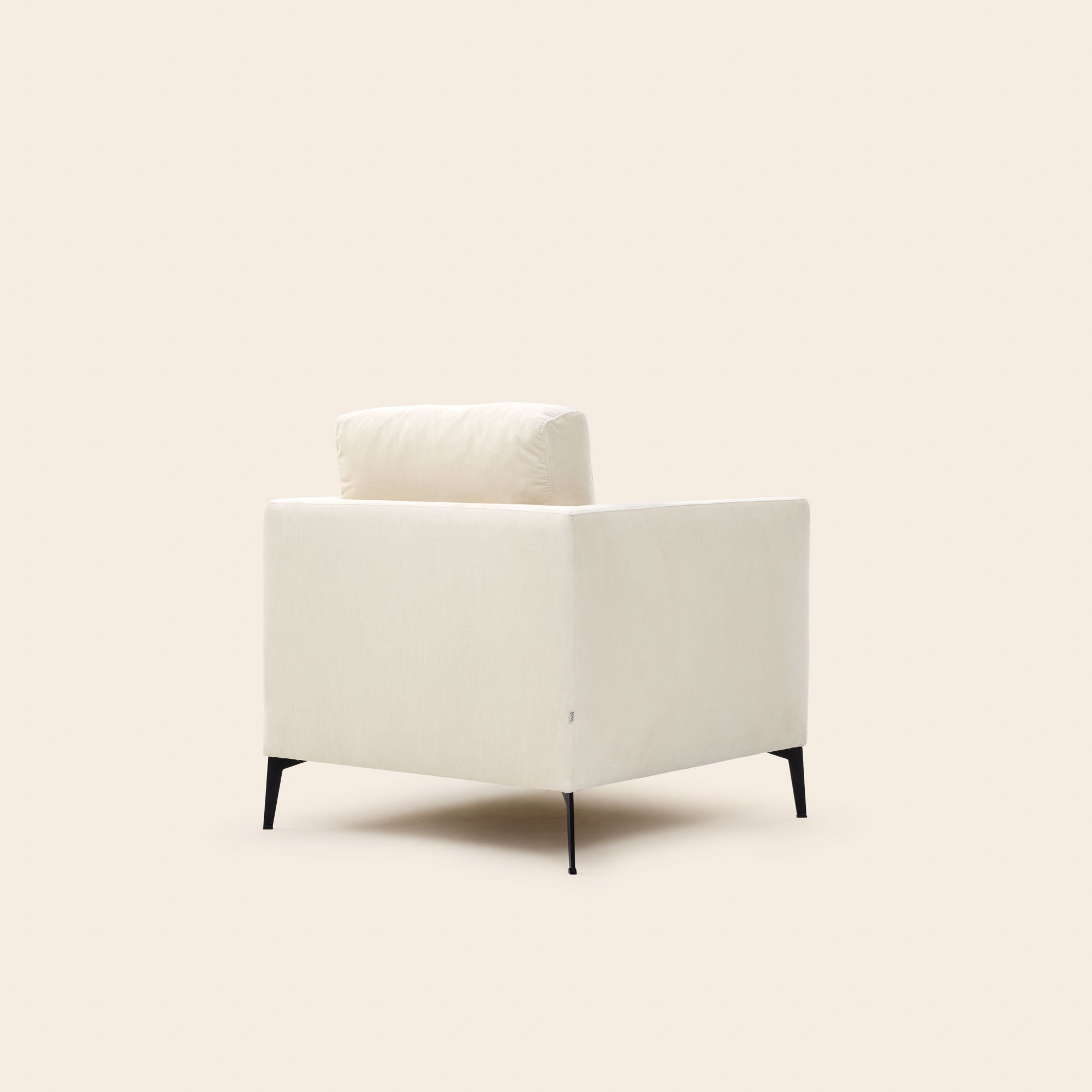 Poltrona ODELLE velluto avorio