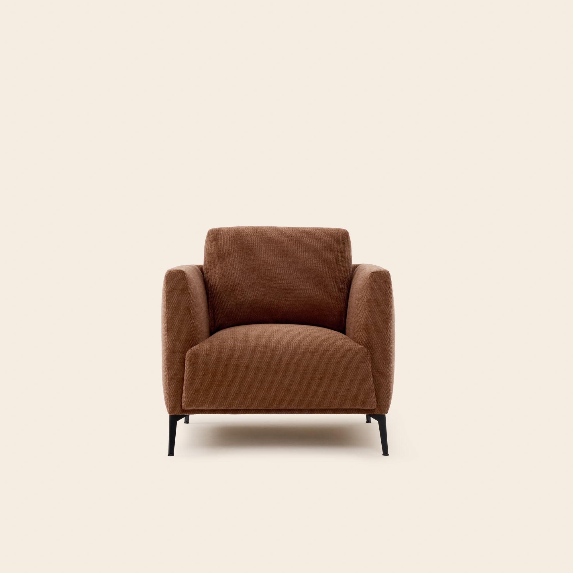 ODELLE fauteuil met rood mandpatroon