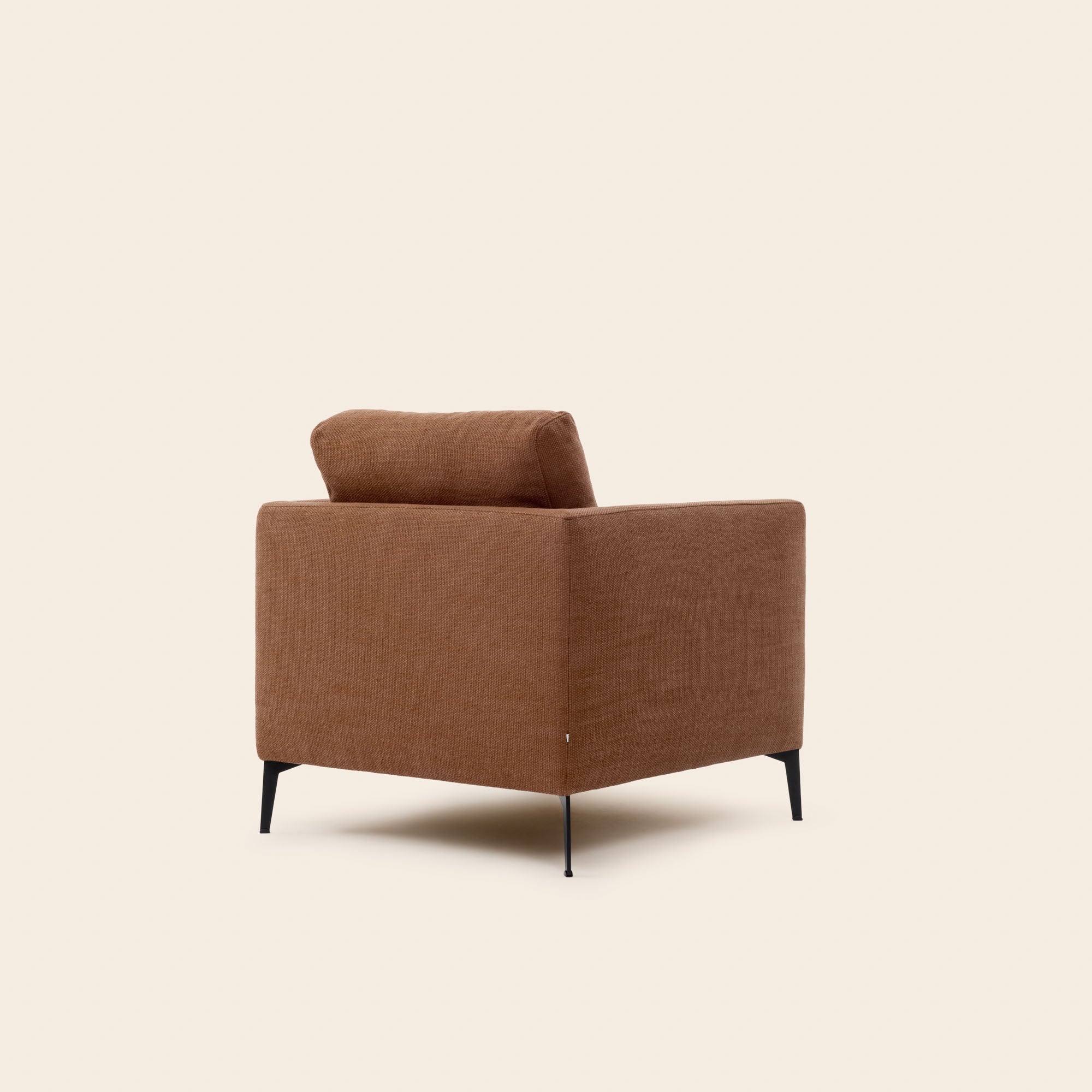 ODELLE fauteuil met rood mandpatroon