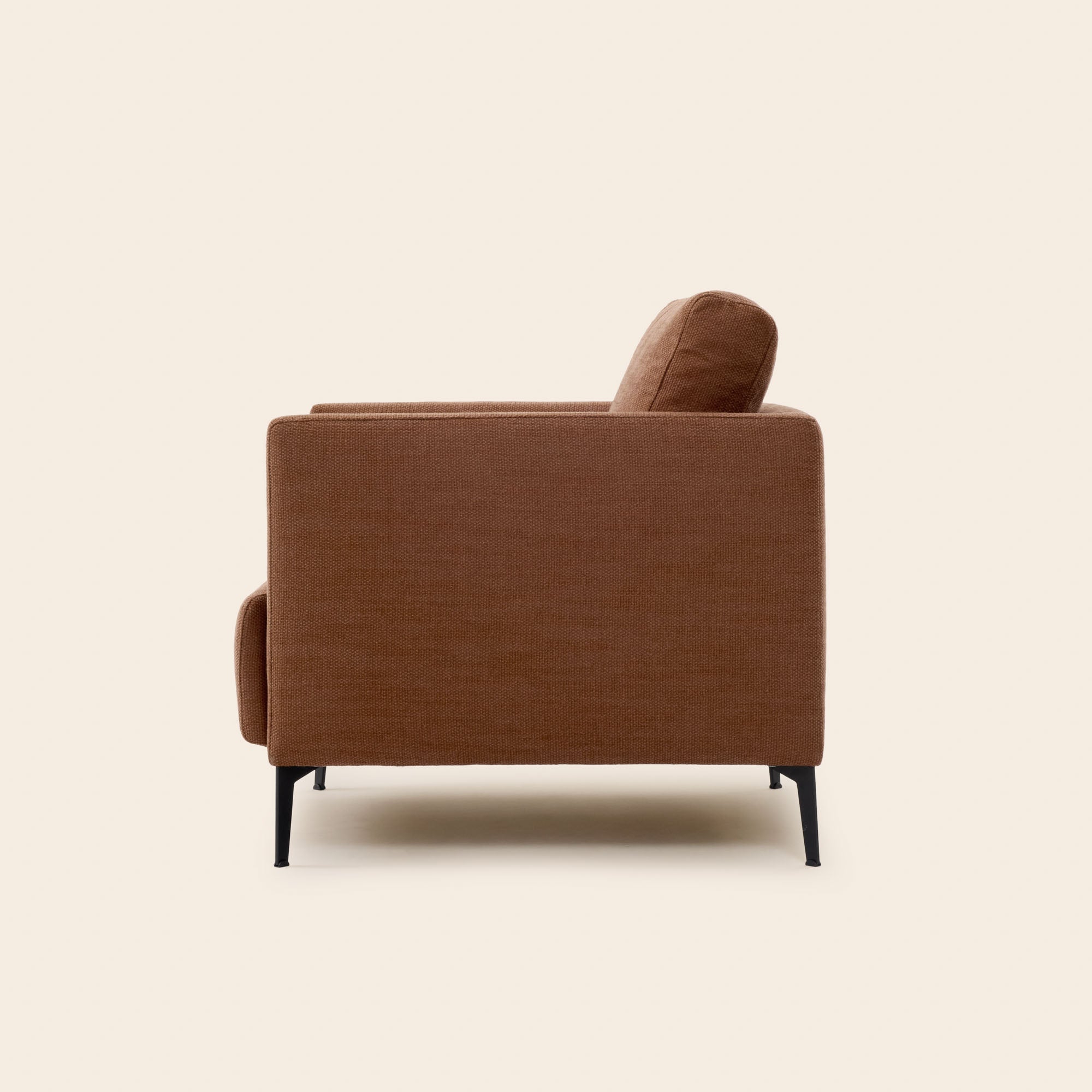 ODELLE fauteuil met rood mandpatroon