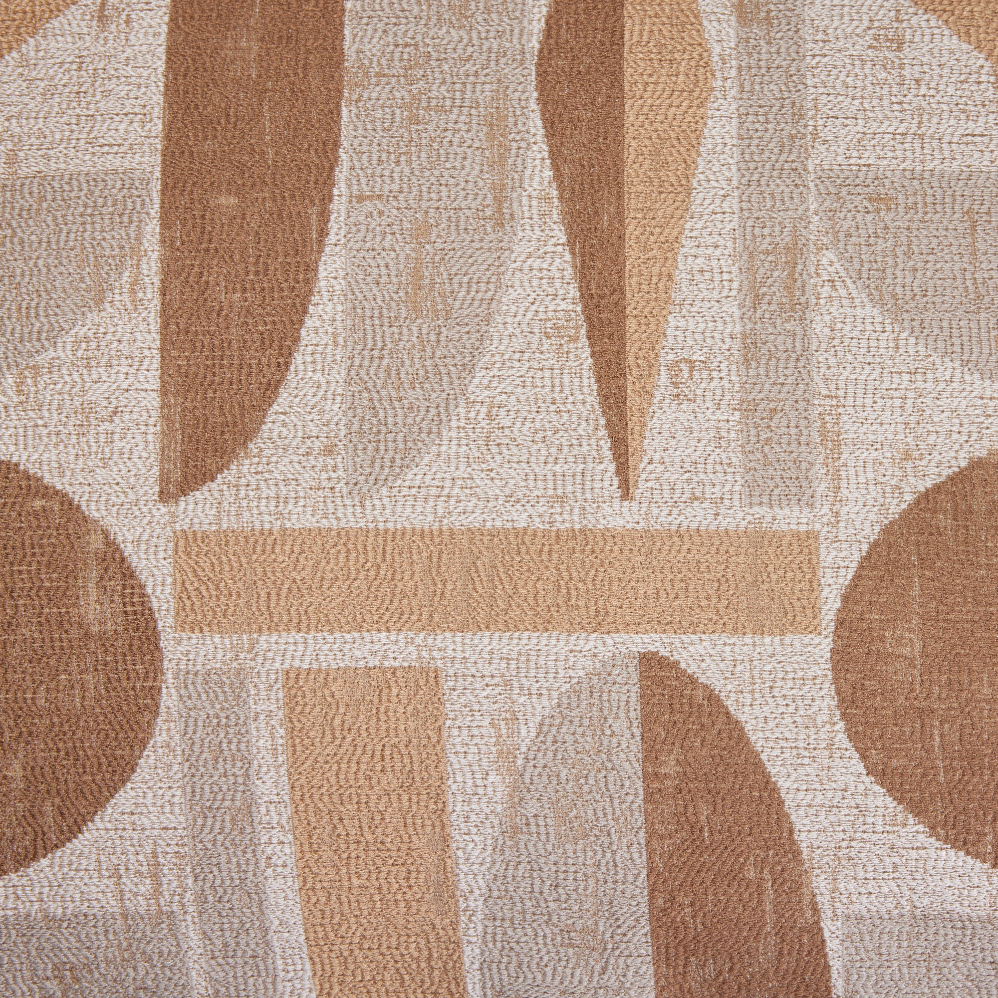 Housse de coussin ANOKI beige et brun