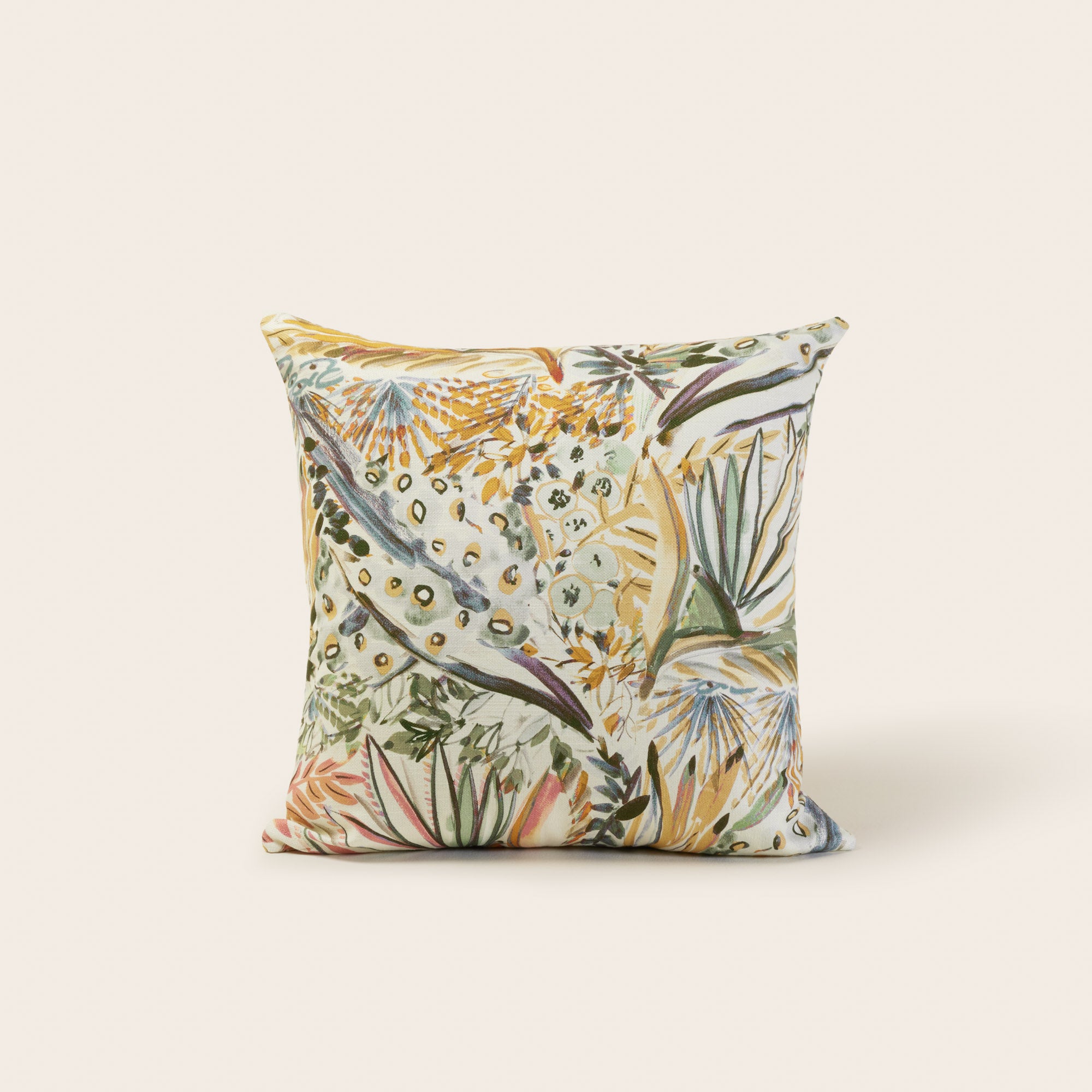Ivory and pastel AQUARELA cushion cover