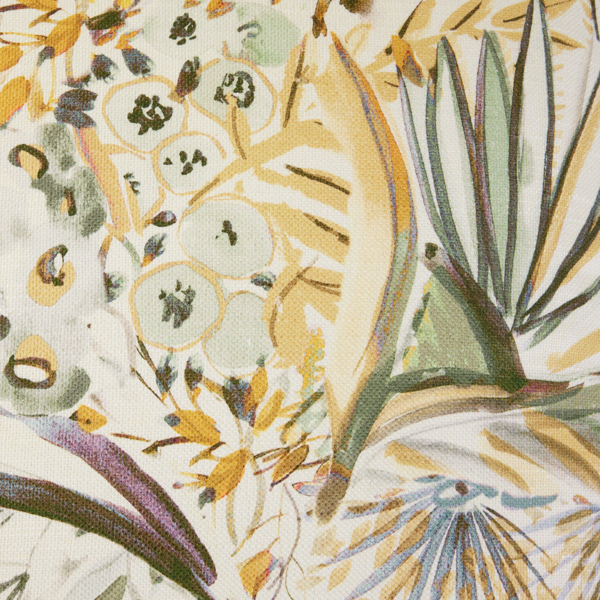 Housse de coussin AQUARELA ivoire et pastel