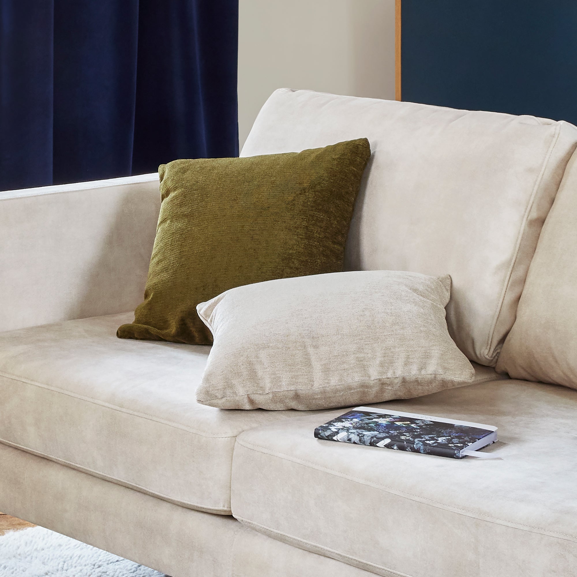 Housse de coussin BAZYL ivoire