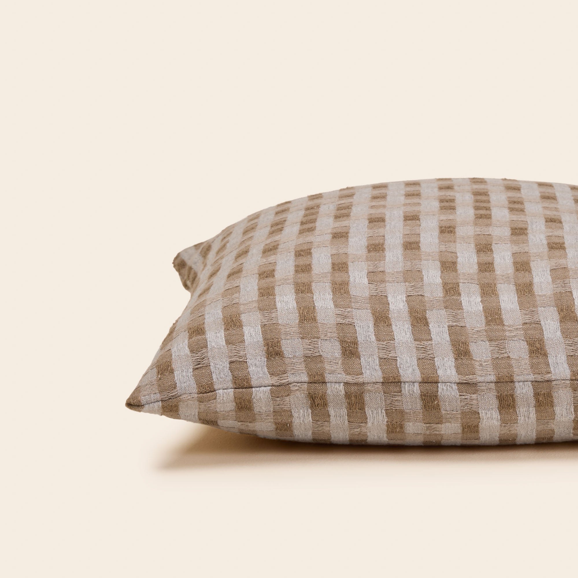 Kussenhoes CASTIN naturel en taupe