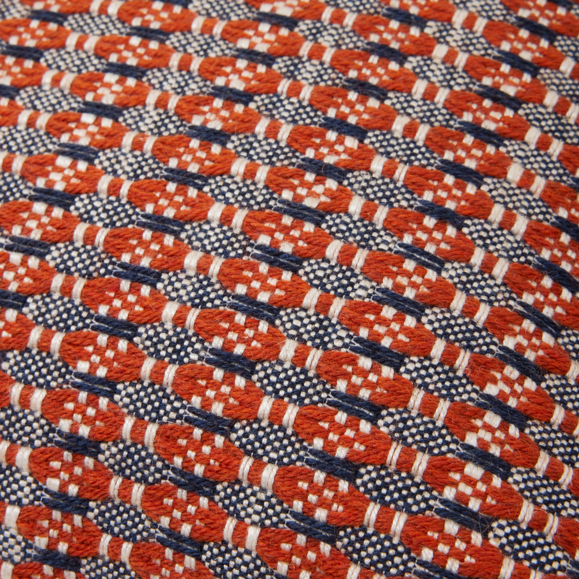 EIRIK kussenhoes in verbrand oranje en storm