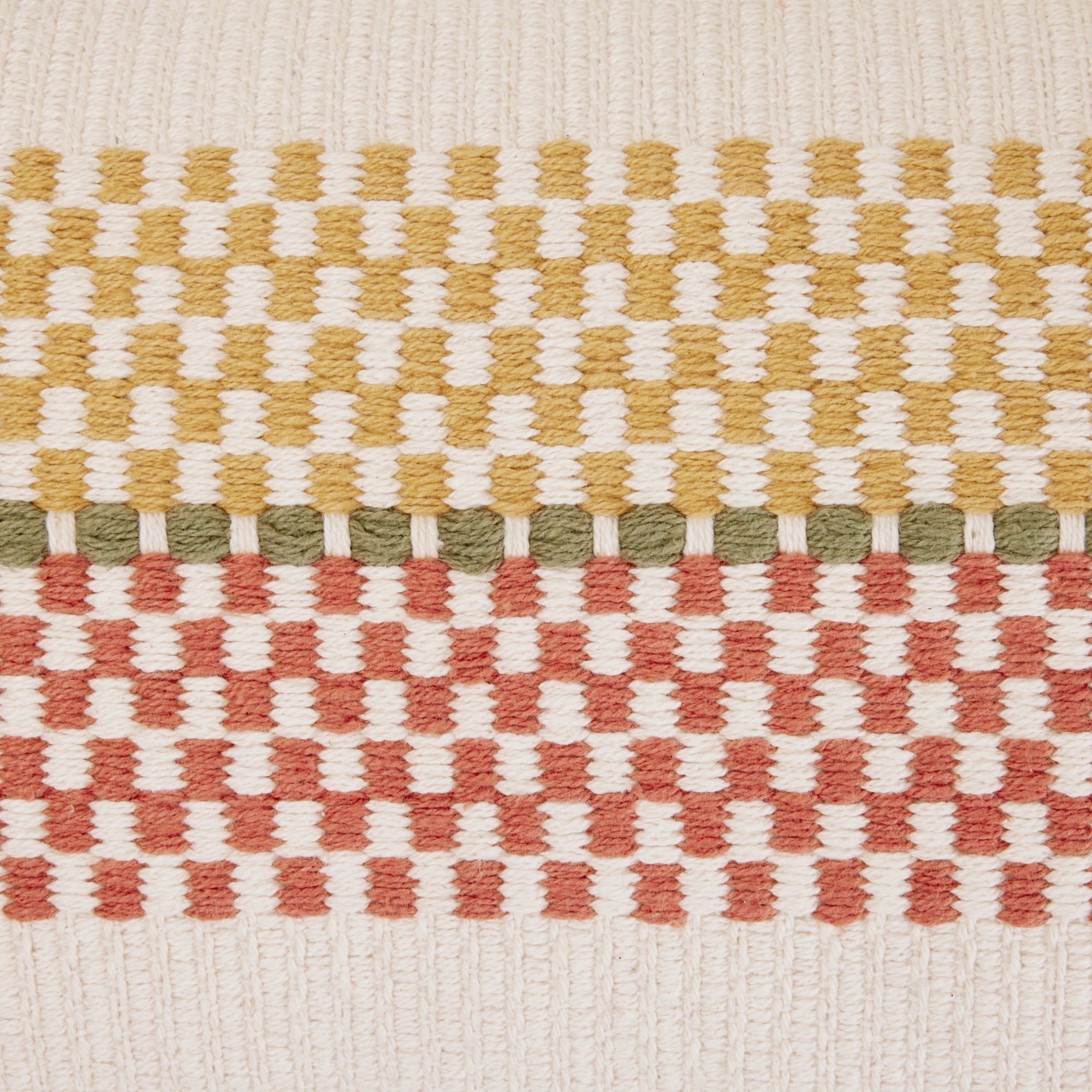 Housse de coussin EMEO jaune et terracotta