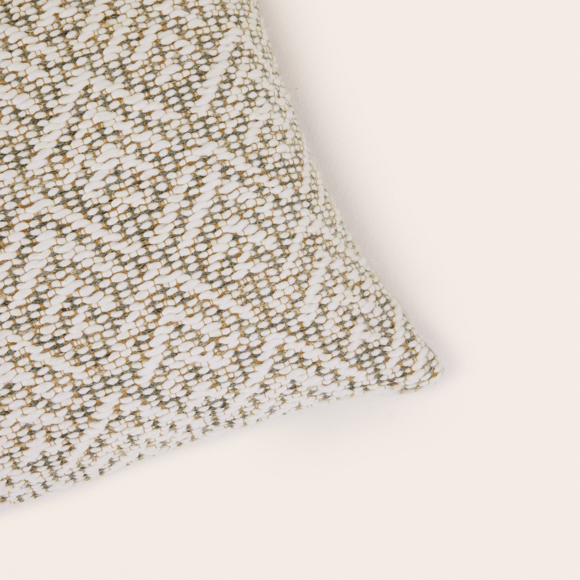 Housse de coussin EREBUS ivoire et grisé