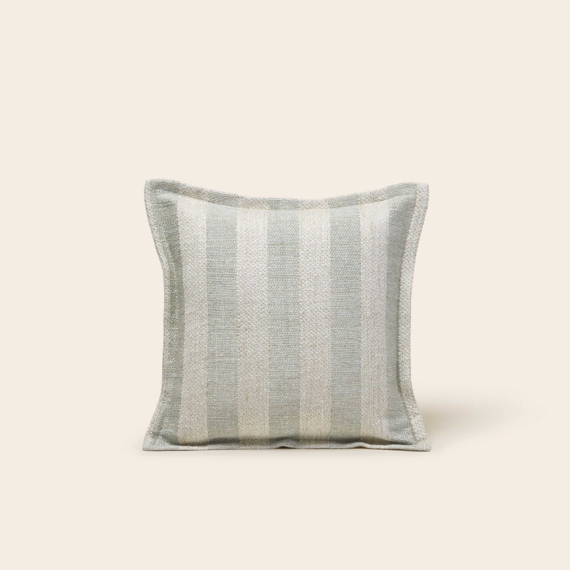 Housse de coussin FABBIO céladon et naturel