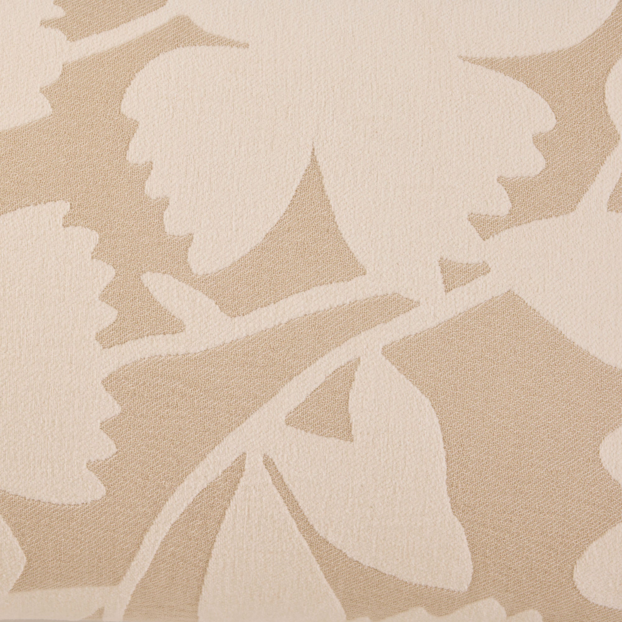 FLAURIA kussenhoes in ivoor en warm beige