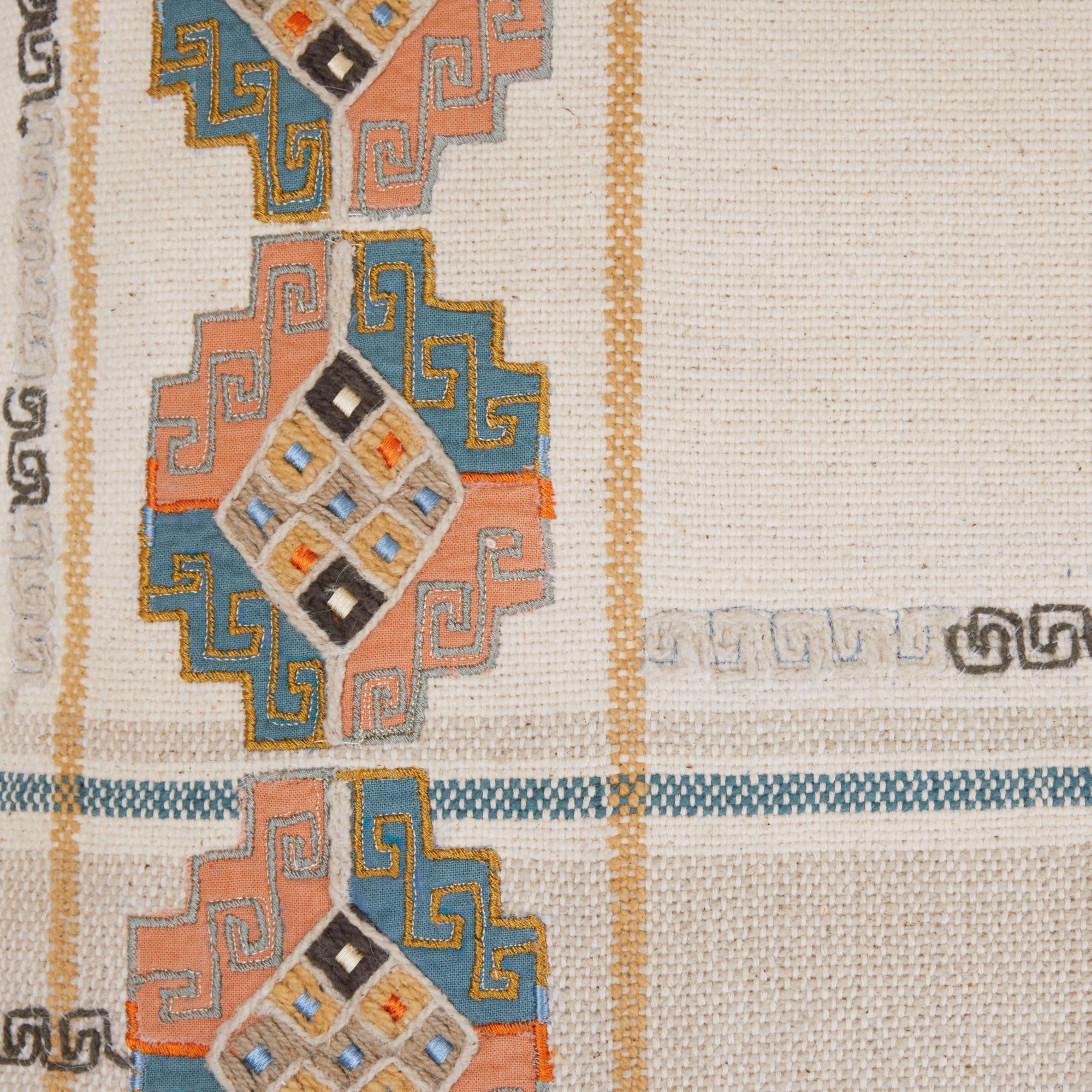 Housse de coussin ITZEL naturel et multicolore