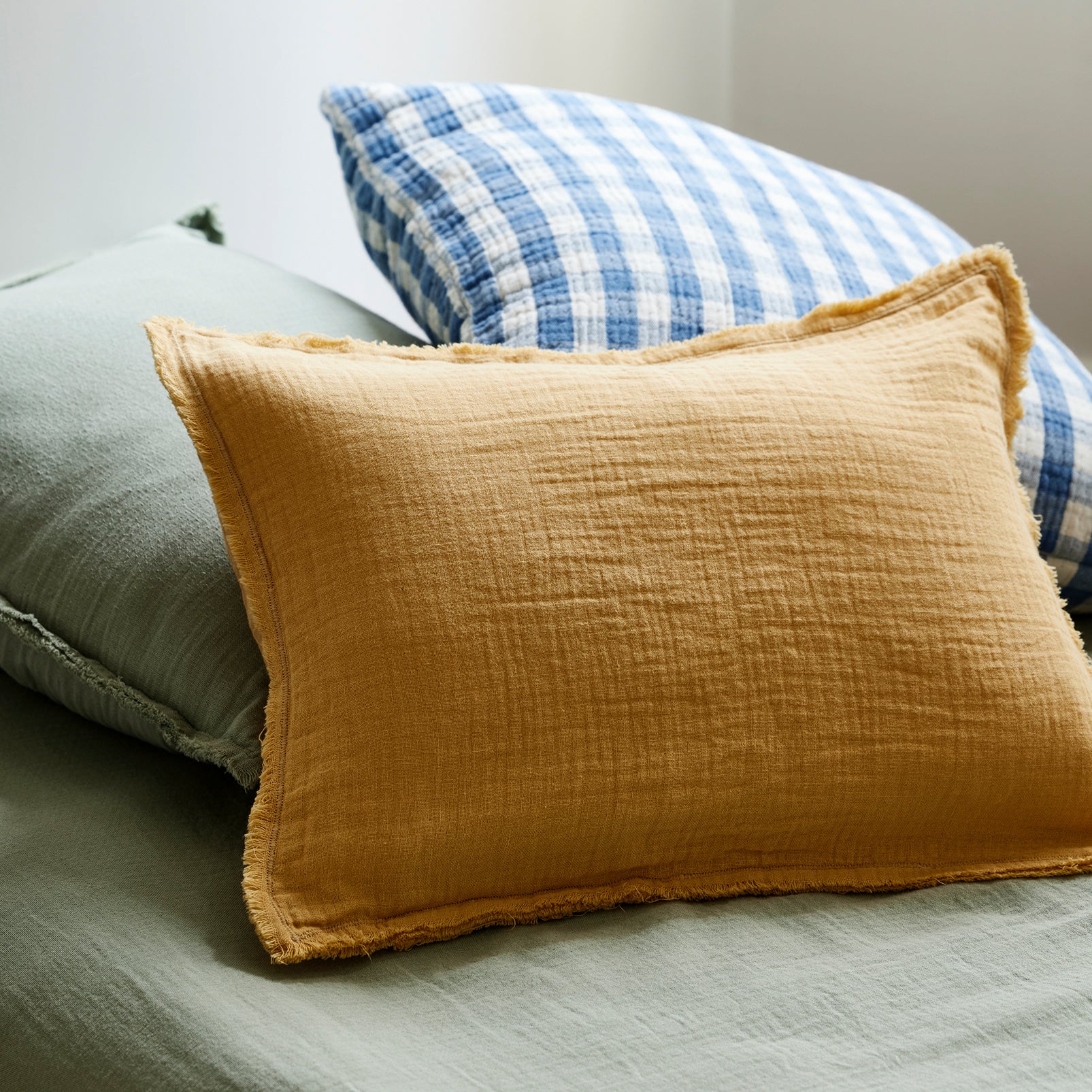 Sturmblauer Kissenbezug JEANIE