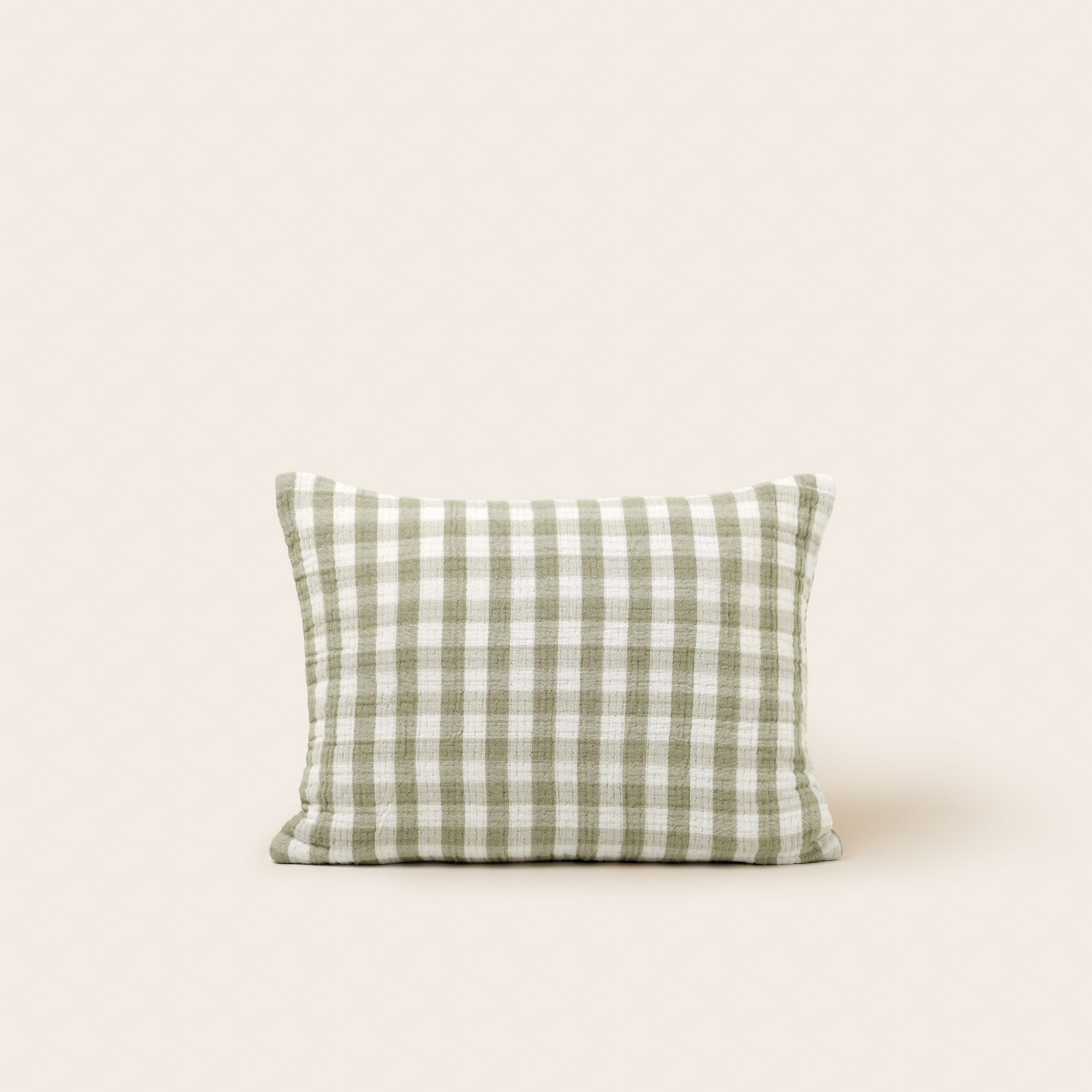 Zachte olijfgroene JEANIE kussenhoes