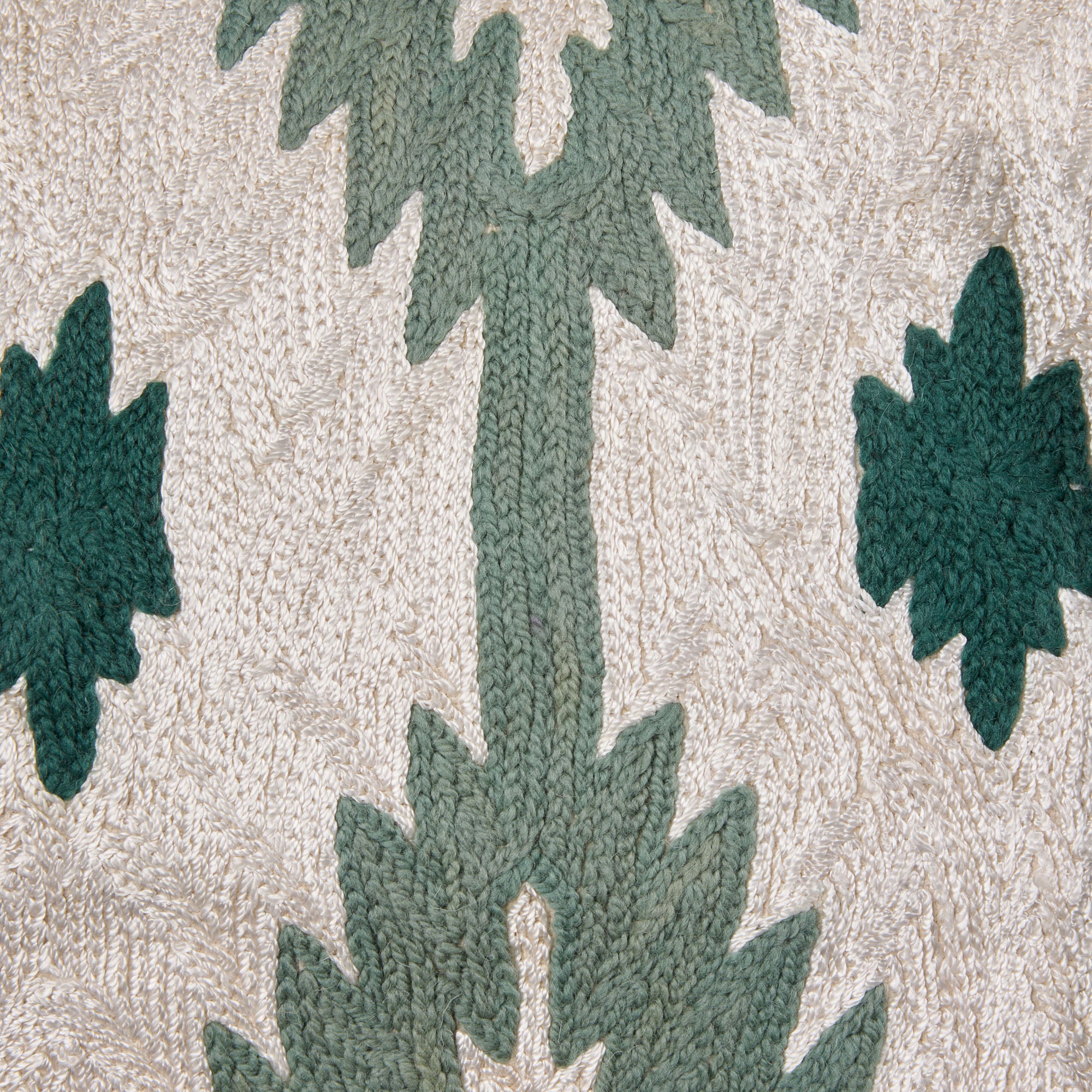 JOKO ivory and green cushion cover