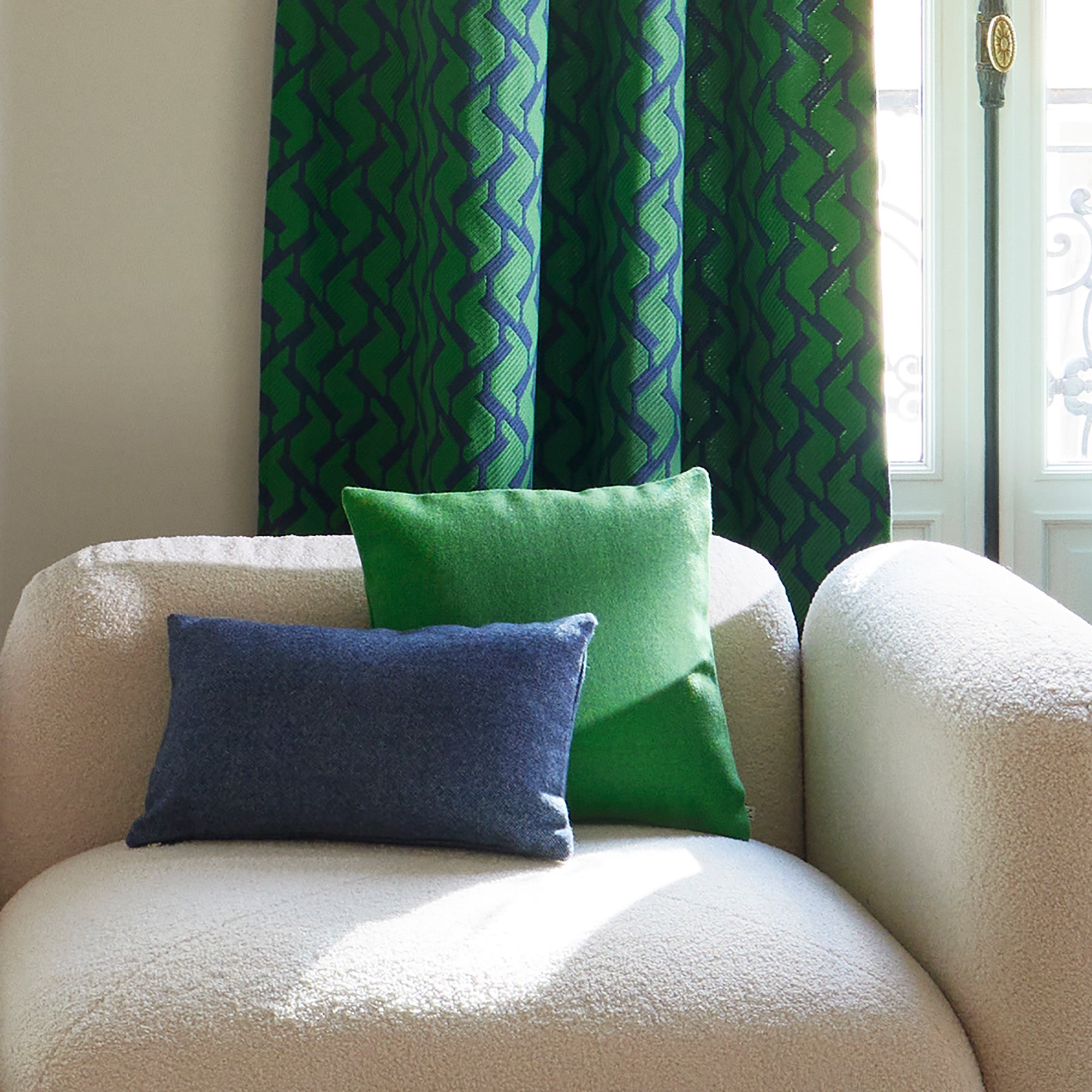 Housse de coussin MARCELO vert menthe