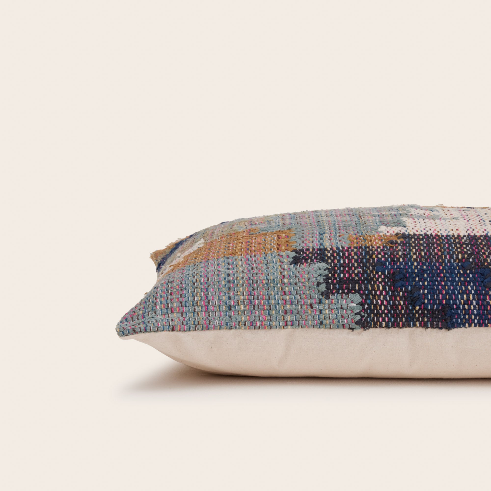 Housse de coussin MARVIN camouflage bleuté