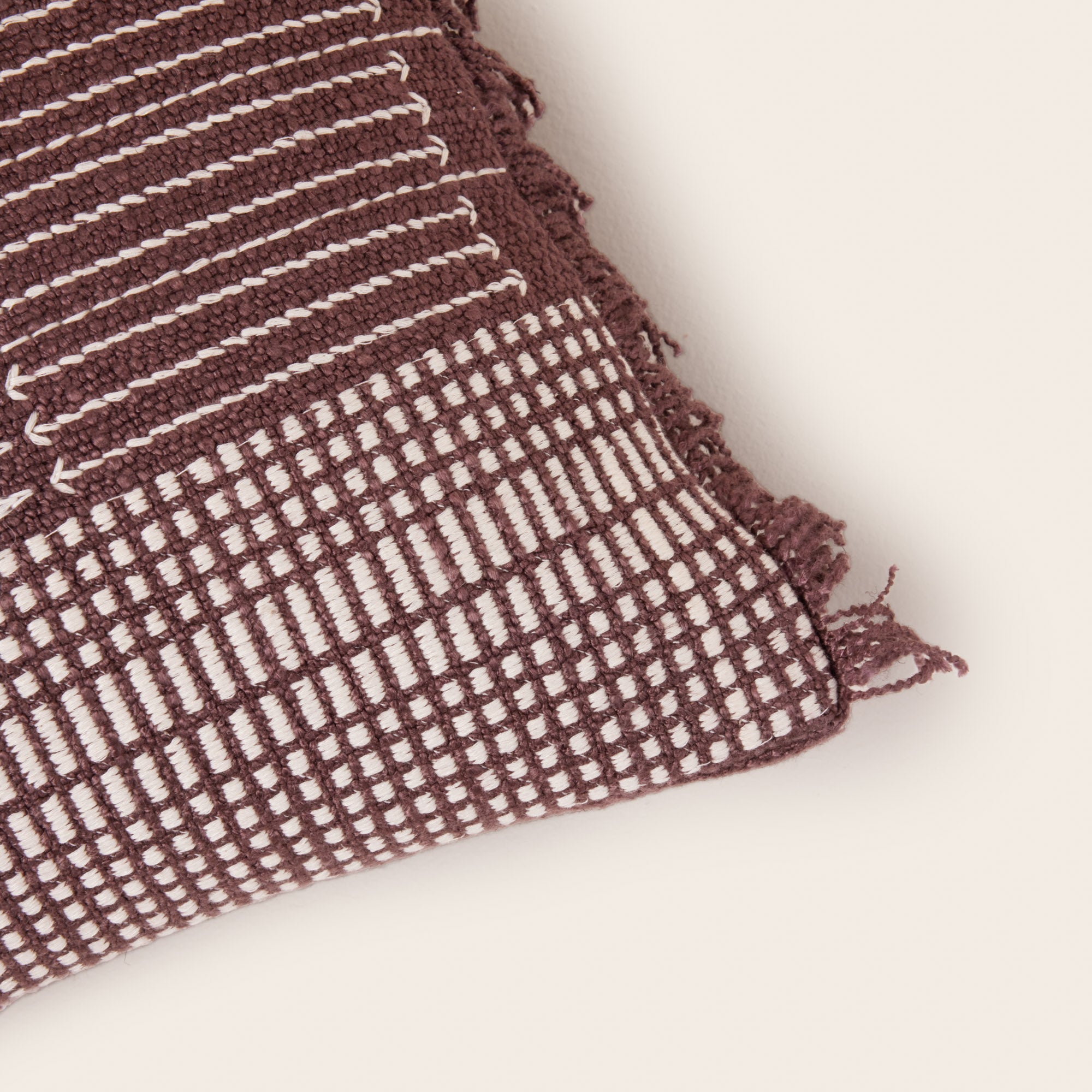 Housse de coussin MELKI brun