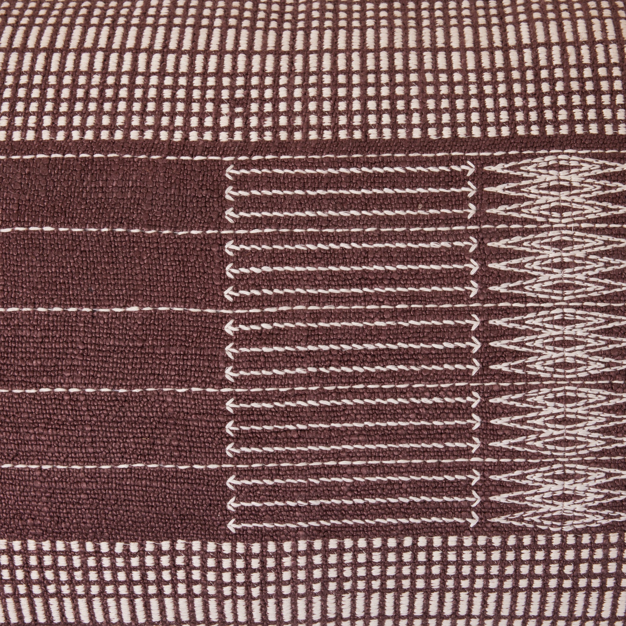 Housse de coussin MELKI brun