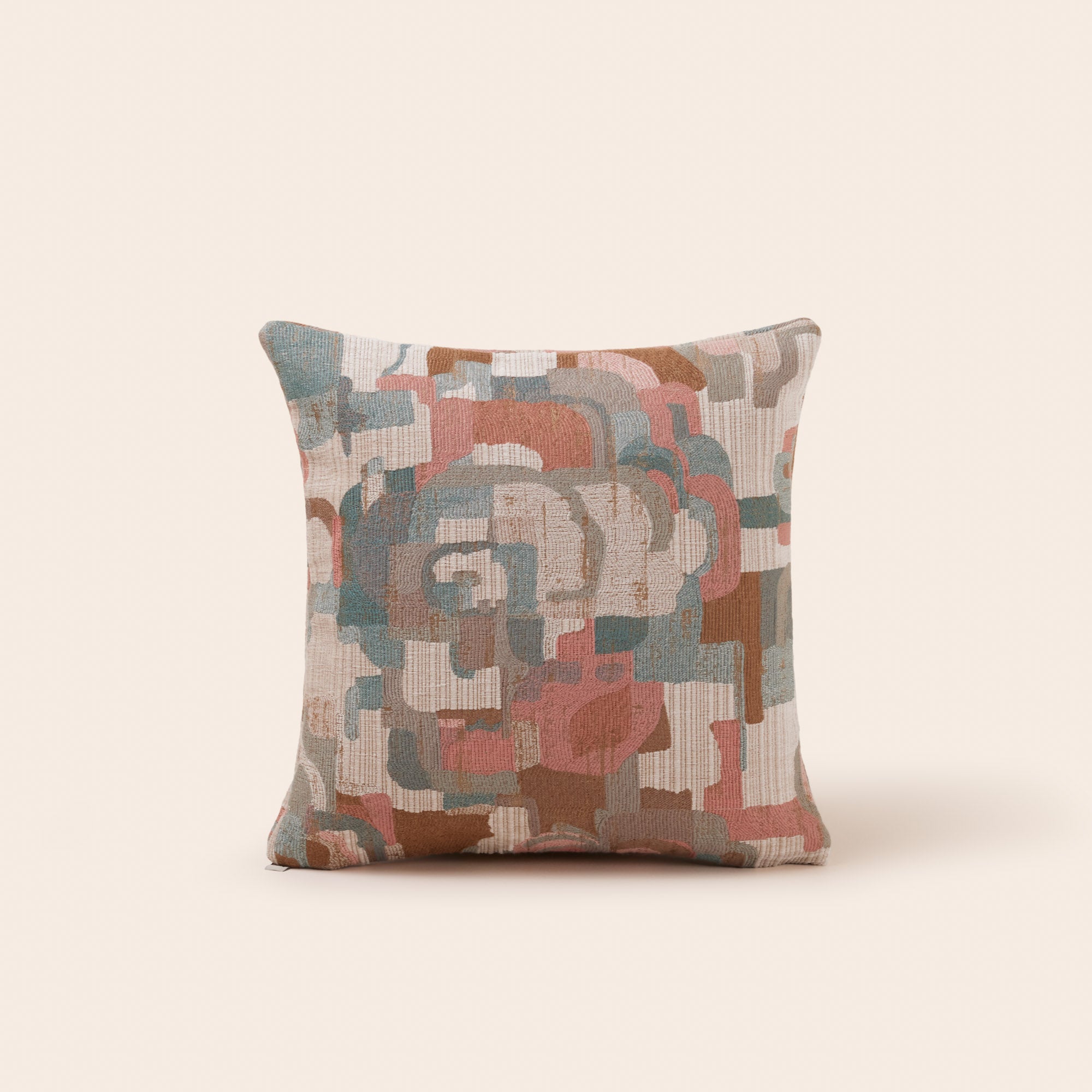 Fodera per cuscino MOHIRA beige e multicolore
