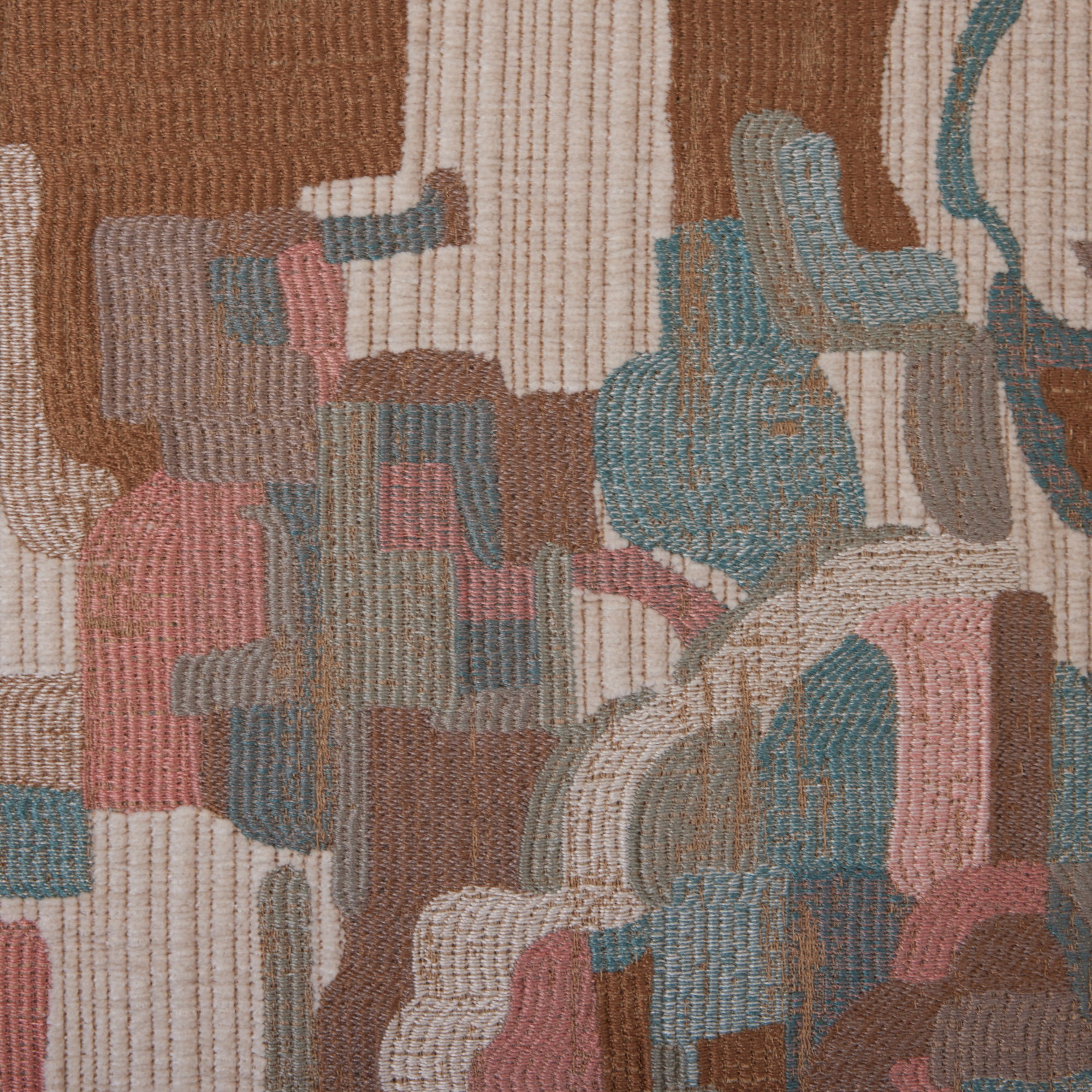 Housse de coussin MOHIRA beige et multicolore