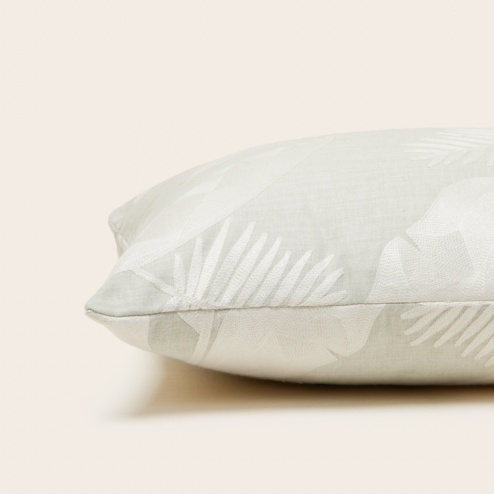 Housse de coussin MUSA vert et naturel