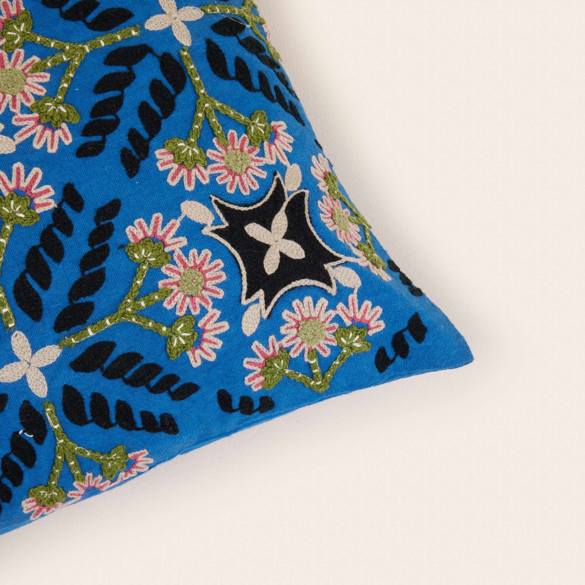 Fodera per cuscino NAJOUA blu e multicolore
