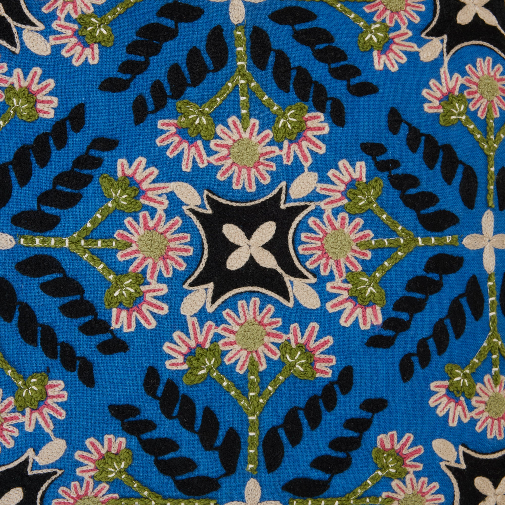 Housse de coussin NAJOUA bleu et multicolore