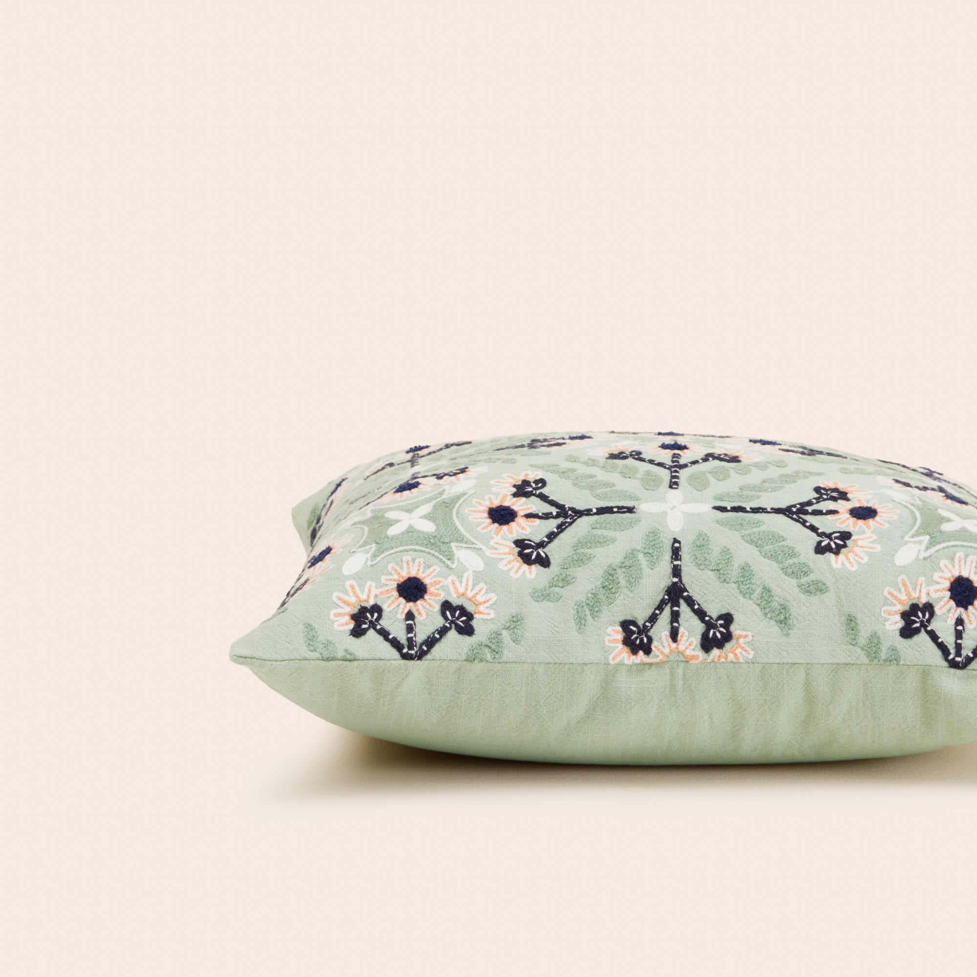 Housse de coussin NAJOUA aqua et multicolore