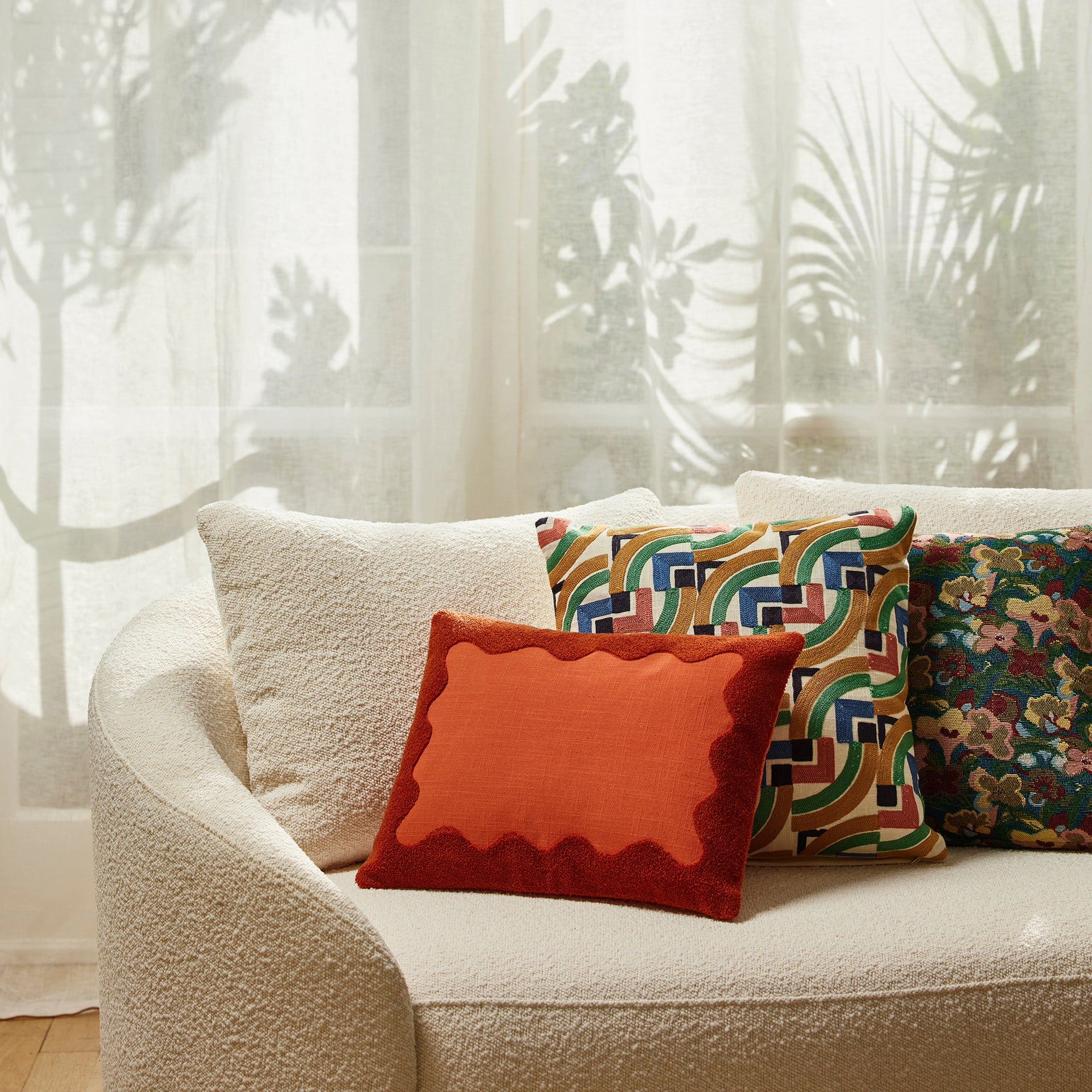 NAMATA korallenoranger Kissenbezug