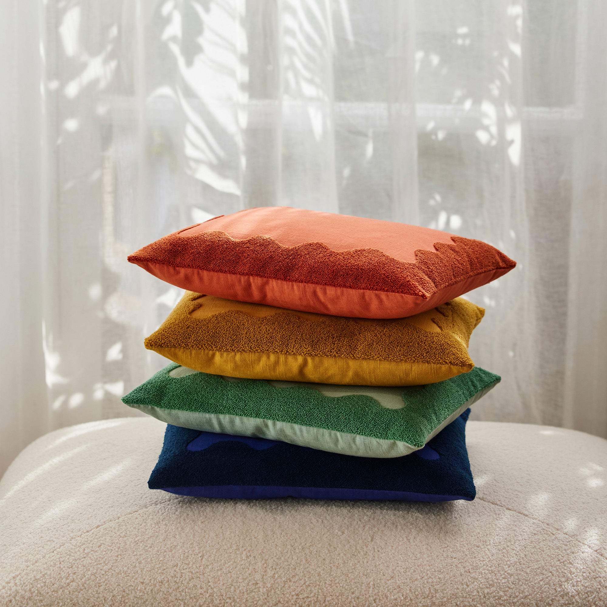 NAMATA korallenoranger Kissenbezug