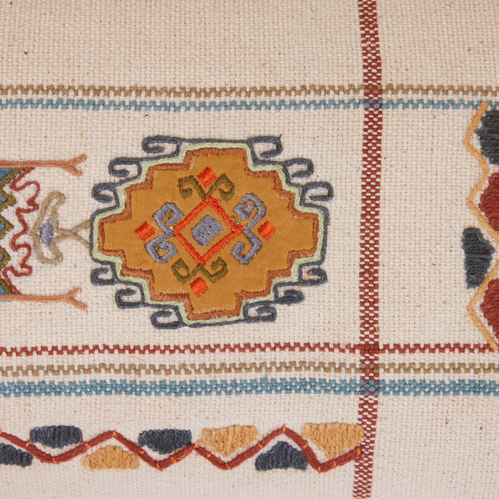 Housse de coussin NAYELI naturel et multicolore