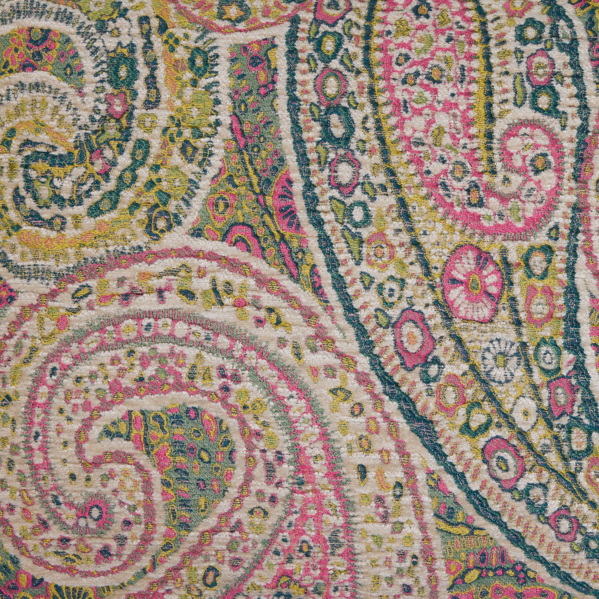 Housse de coussin NAZANEEN ivoire et multicolore